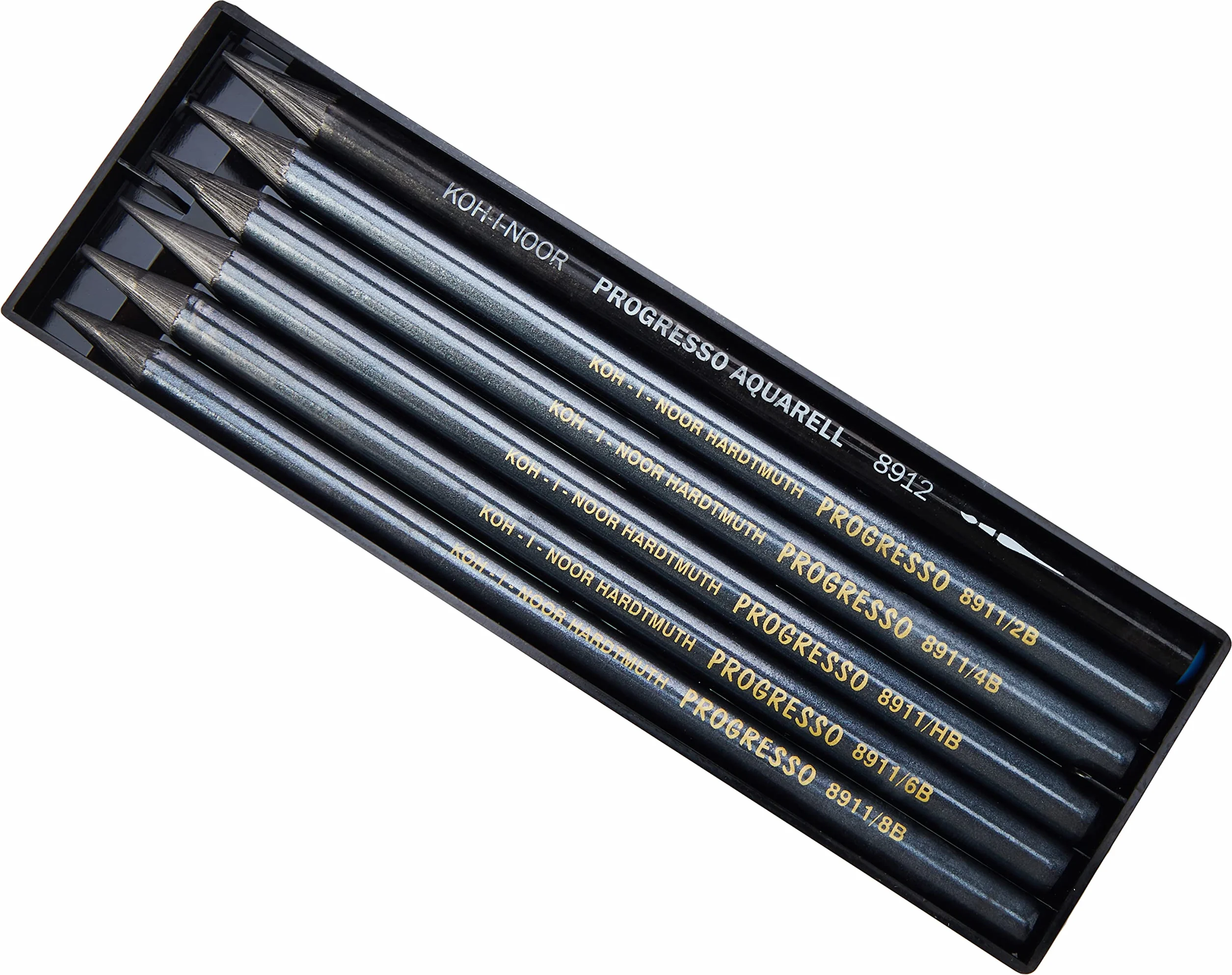 Koh-I-Noor 8915 Progresso Matite in grafite senza legno 6 pezzi