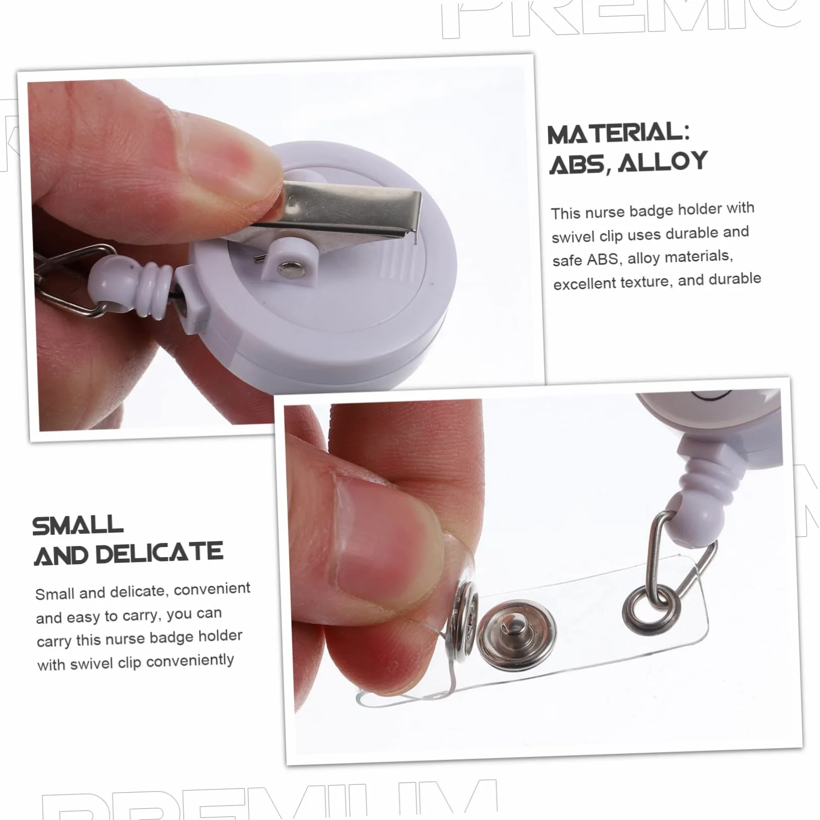 4 Set Fibbia Telescopica Facile Da Tirare Porta Badge A Scomparsa Catena Clip Sacchetti Portabadge Clip Porta Badge Da Infermiere Portacarte Di Infermiera Con Clip 4 Pezzi * 4