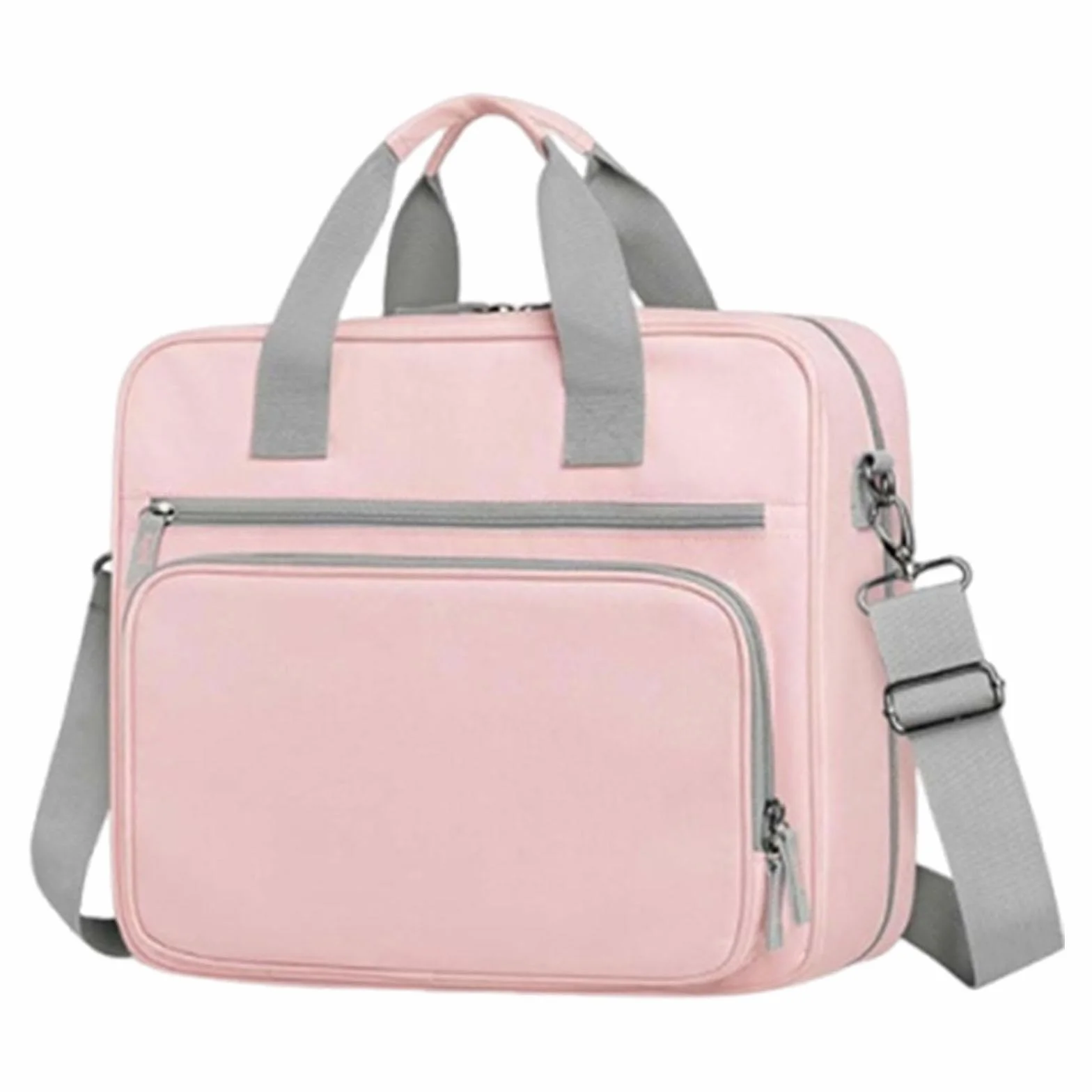 Raccoglitore ad Anelli con Cerniera 3 Anelli, Organizer Portatile Custodia per Documenti A4, Tessuto Oxford Impermeabile 600D, Tasca Rimovibile, Tracolla Regolabile per Ufficio Viaggi