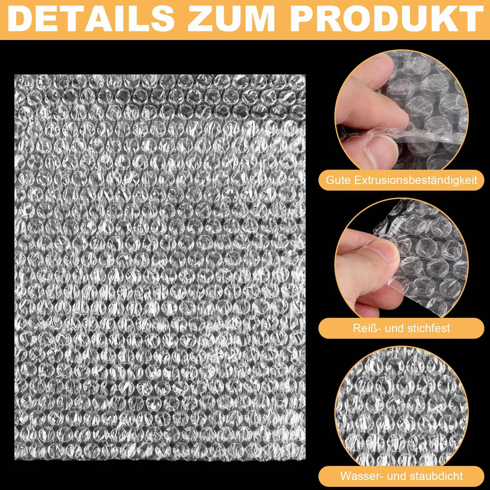 200 sacchetti a bolle d'aria, 15 x 20 cm, trasparenti, per trasloco e spedizione