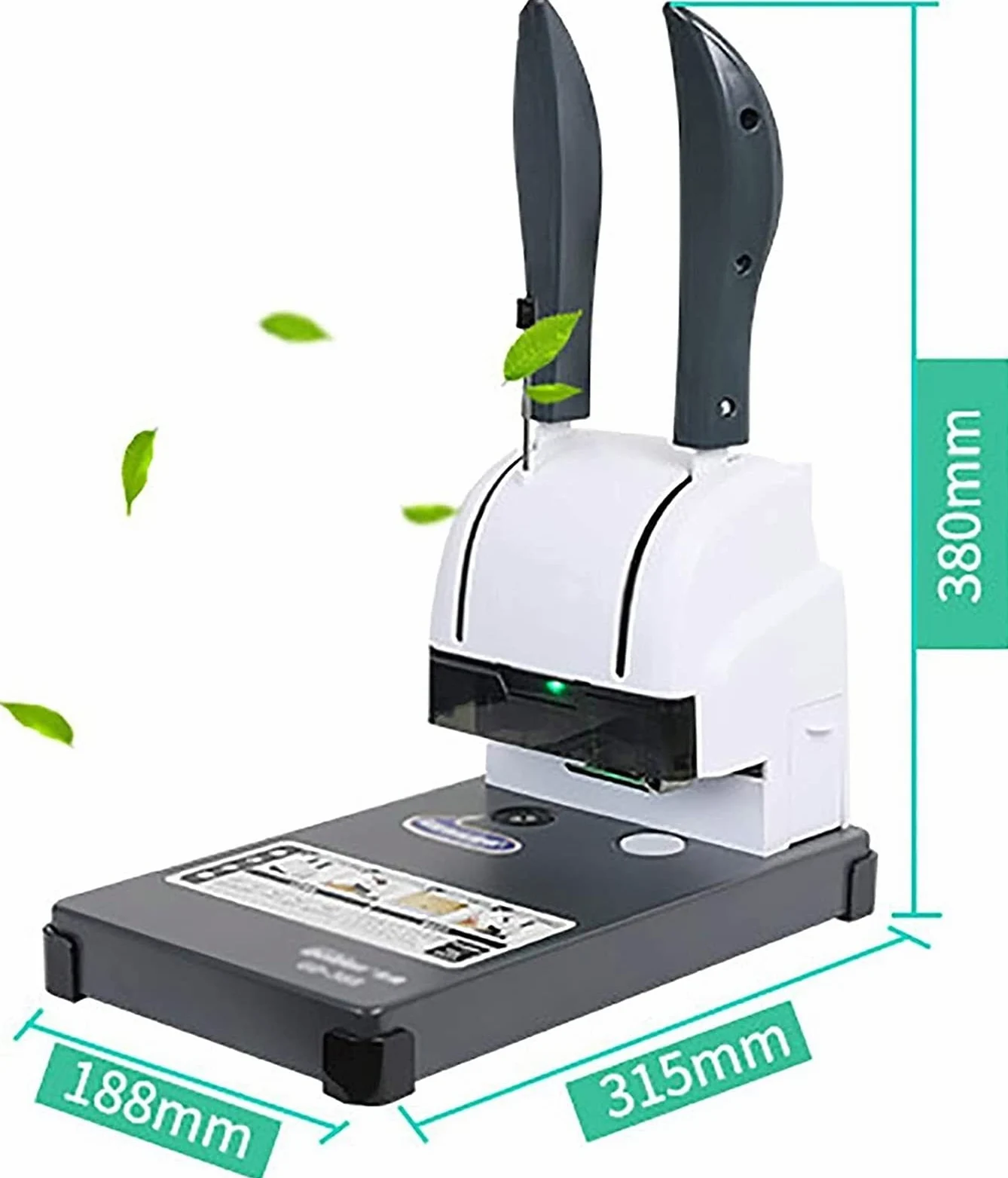 Accessori per Ufficio, rilegatrice per carichi Pesanti Rilegatrice Bianca Pettini Buono finanziario Manuale Rilegatrice Veloce Rilegatrice Manuale Punzonatrice (Color : White, Size