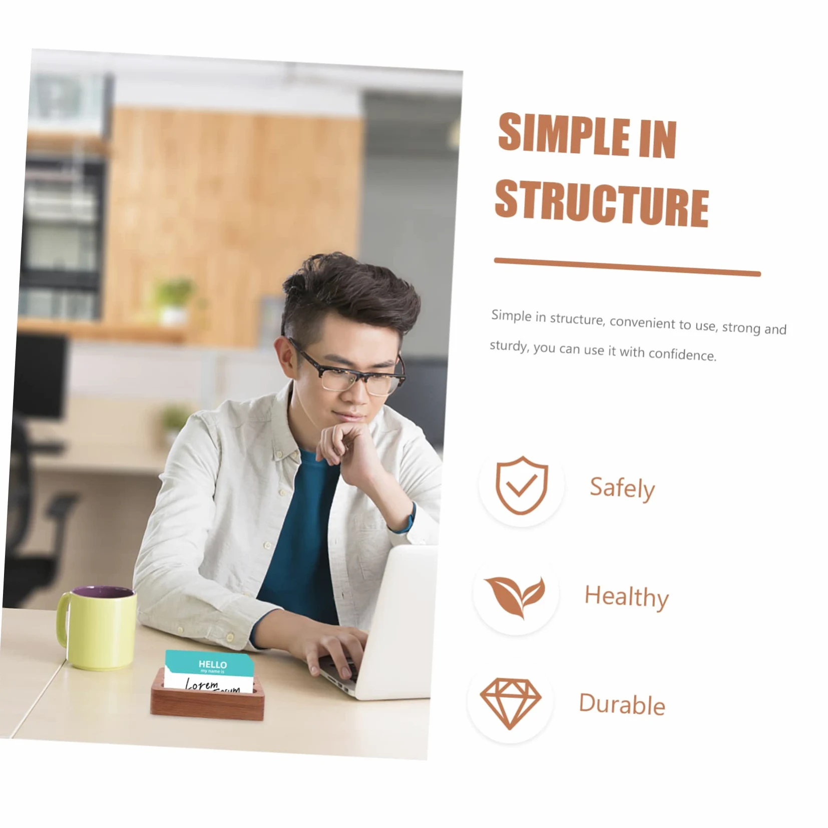jojofuny 3 Pezzi Espositore Biglietti Visita con Design Multi Scomparto per Ufficio e Professionisti per Biglietti Visita con Base Antiscivolo Organizer per Scrivania per e Negozi