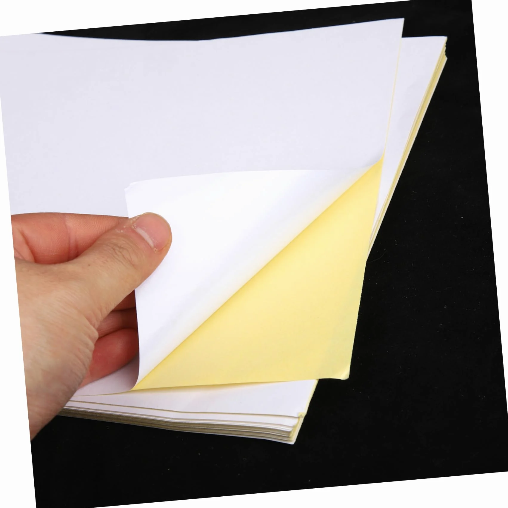 NUOBESTY 100fogli Carta Adesiva Per Stampante Carta Adesiva Opaca Bianca Per Stampante Getto d Inchiostro Di Per Etichette Adesive