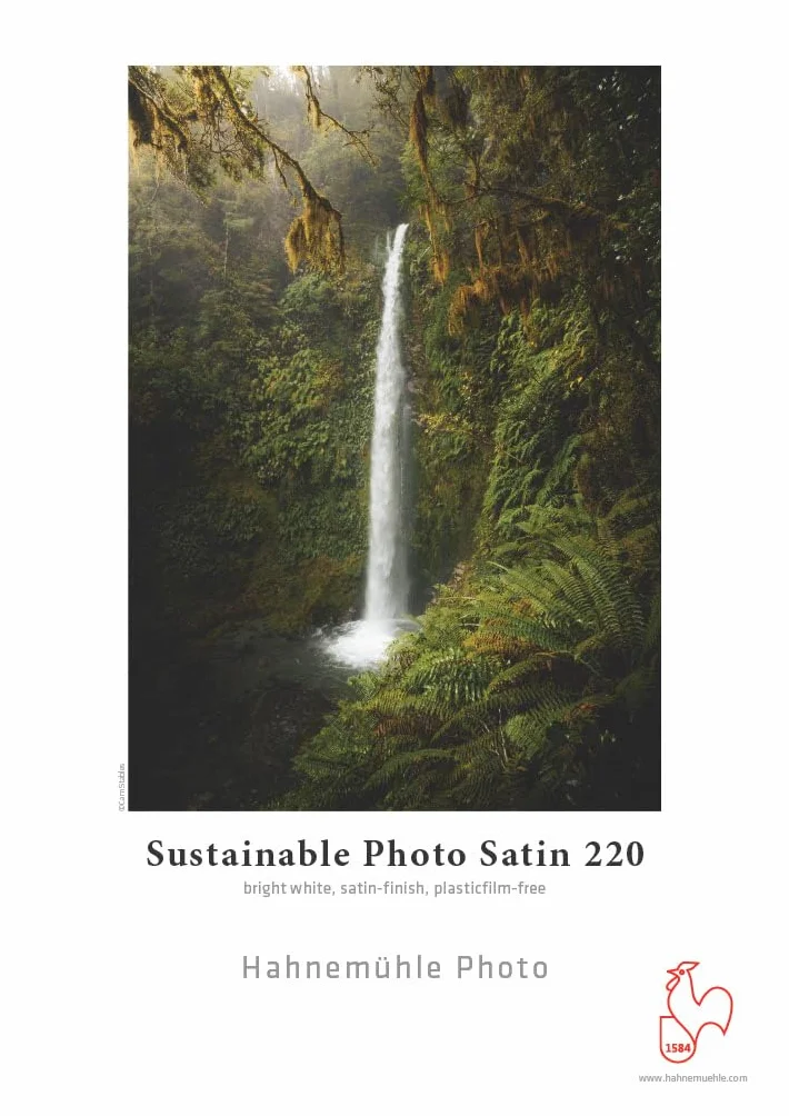 Hahnemühle Sustainable Photo Satin - Carta fotografica sostenibile lucida, 220 g/m² (297 x 420 mm)