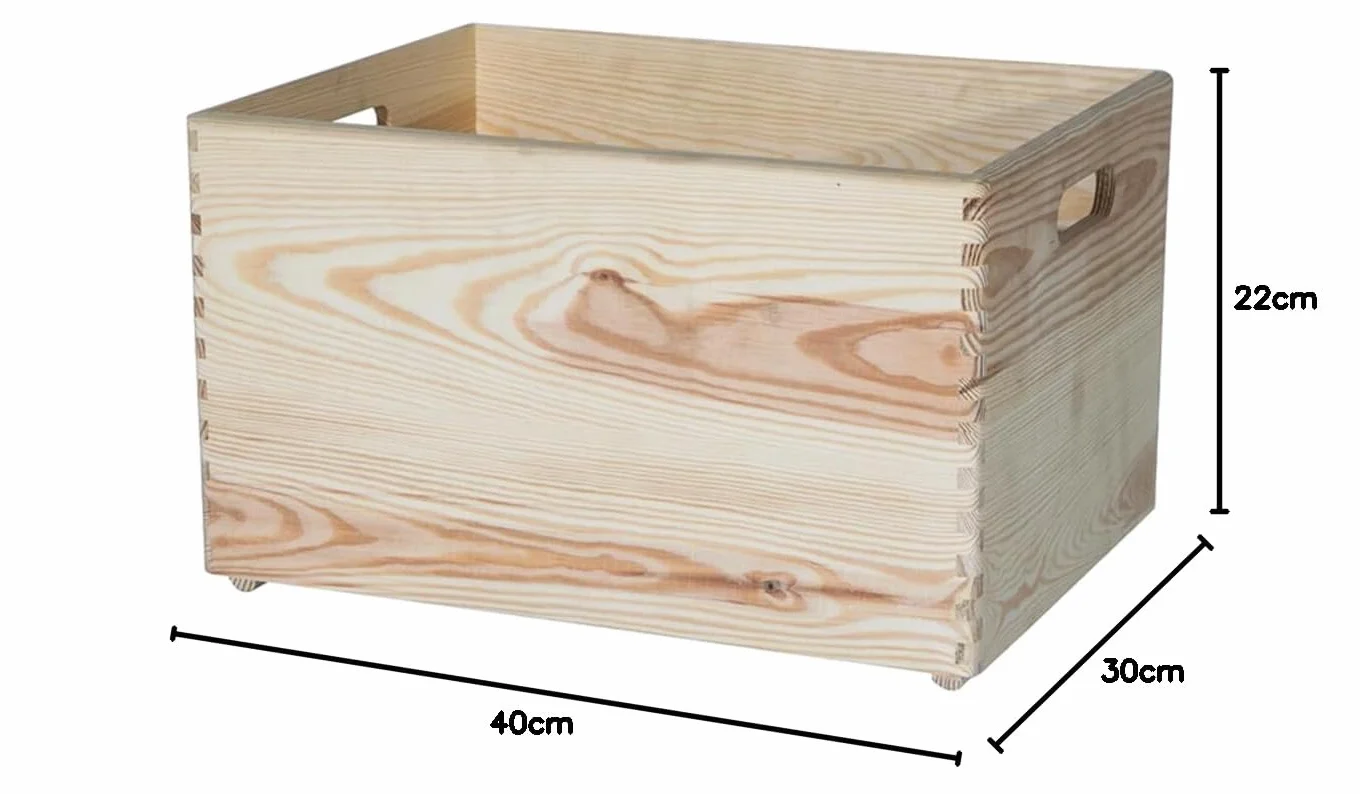 Siena Garden Cassetta multiuso 40 x 30 x 22 cm pino FSC 100%