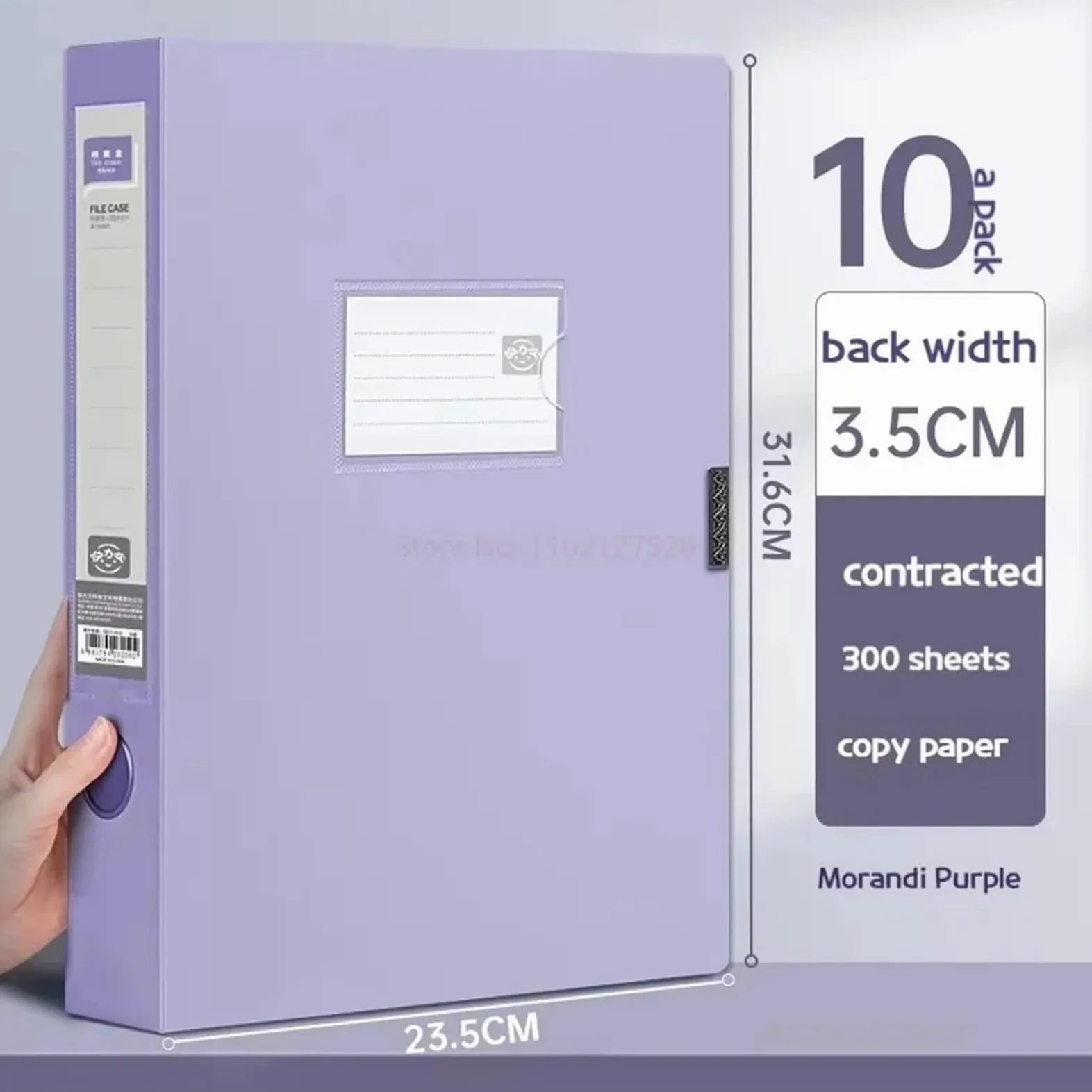 10 pezzi di cartella file A4 grande capacità Cartella archiviazione desktop multifunzionale impermeabile for organizer Per Ufficio, Casa e Scuola(Green)
