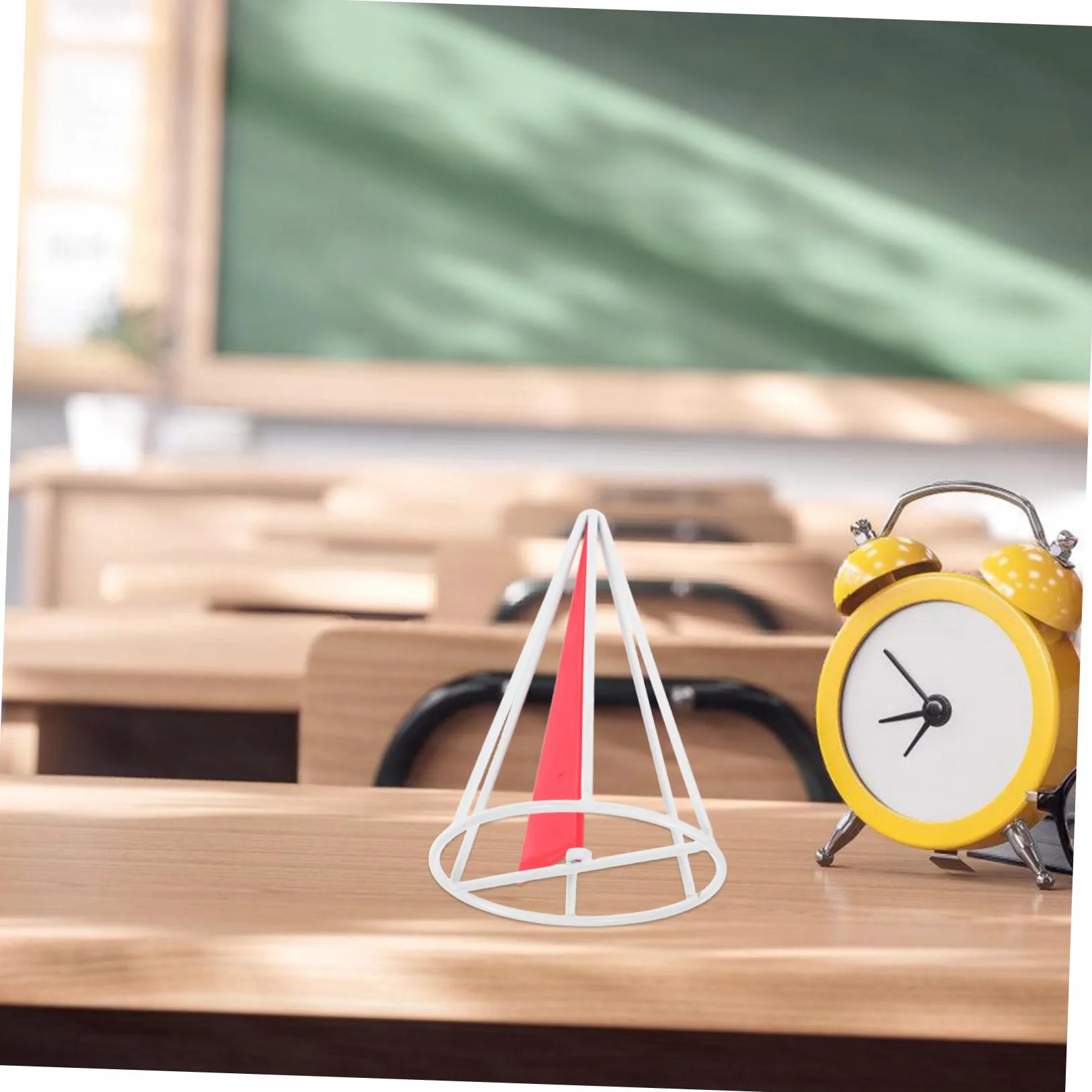 Set Dimostrativo di Solidi Geometrici in Ferro Rotante Cilindro e Cono per Scuola Elementare