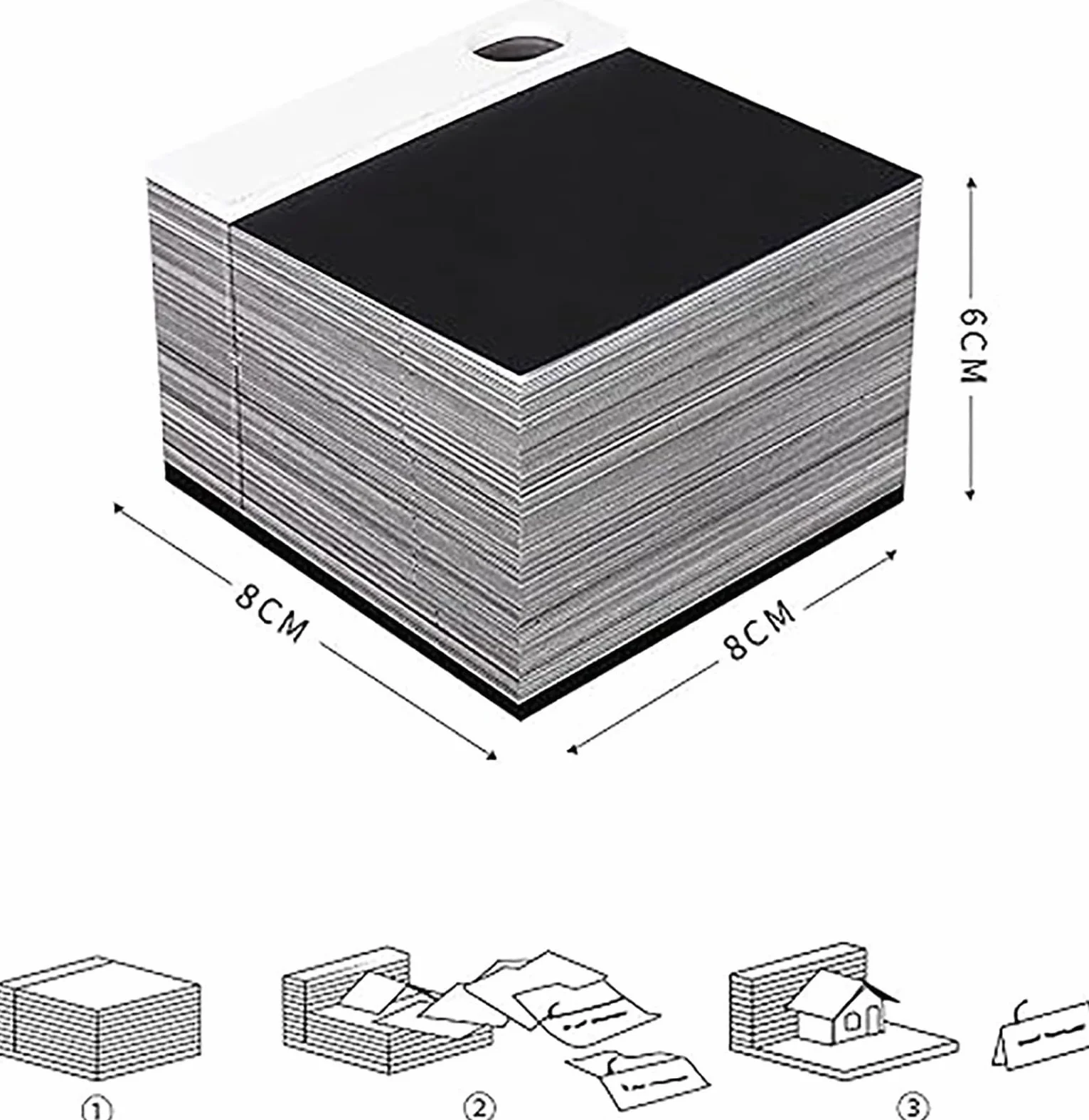 Blocco Note Tavolo Stereo 3D Adesive Artigianali Creative Carta Per Appunti Tridimensionale Modello Scultura Nota Adesiva Strappabile Mano.Ornamenti Di Panda Per Decorazione Domestica
