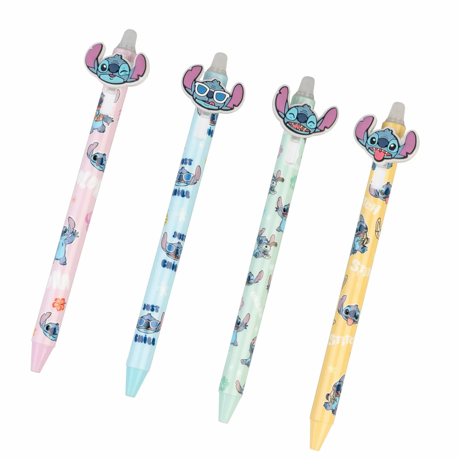Grupo Erik Set Cancelleria 4 Penne Gel Blu a Scatto Stitch