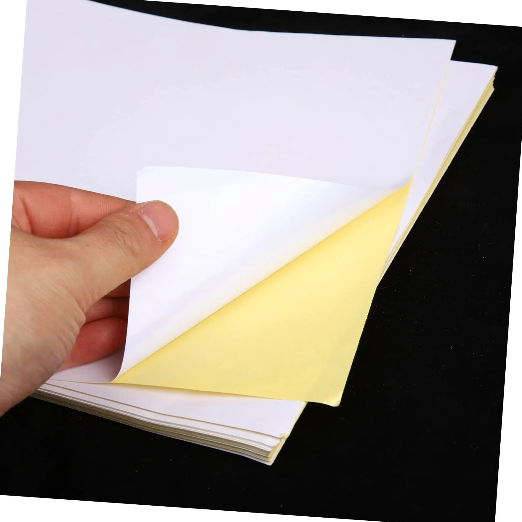 Uonlytech 100fogli Carta Adesiva Bianca Per Stampante Getto d Inchiostro Carta Adesiva Opaca Di Per Etichette Personalizzate