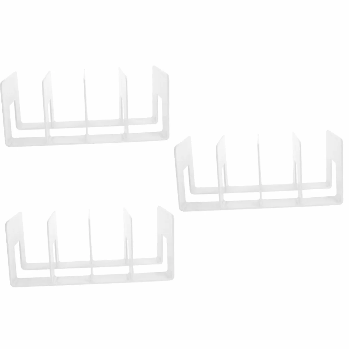 STOBOK 3pezzi Organizzatore Di Libri Da Scrivania Con Scomparti Porta Documenti e File Storage Rack Per Ufficio e Studio Soluzione Pratica Per Mantenere Ordinato Tuo Spazio Di Lavoro