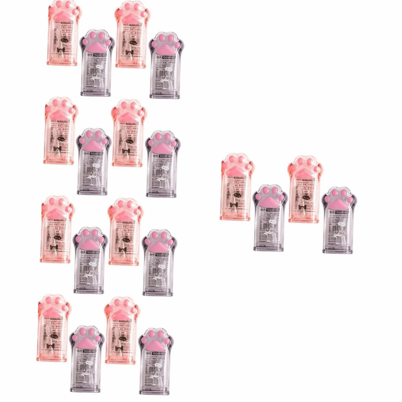 TEHAUX 20pezzi Temperamatite Manuale Kawaii Per Design Forma Di Zampa Di Gatto Cancelleria Carina Per Scuola e Ufficio Facile Da Trasportare e Utilizzare