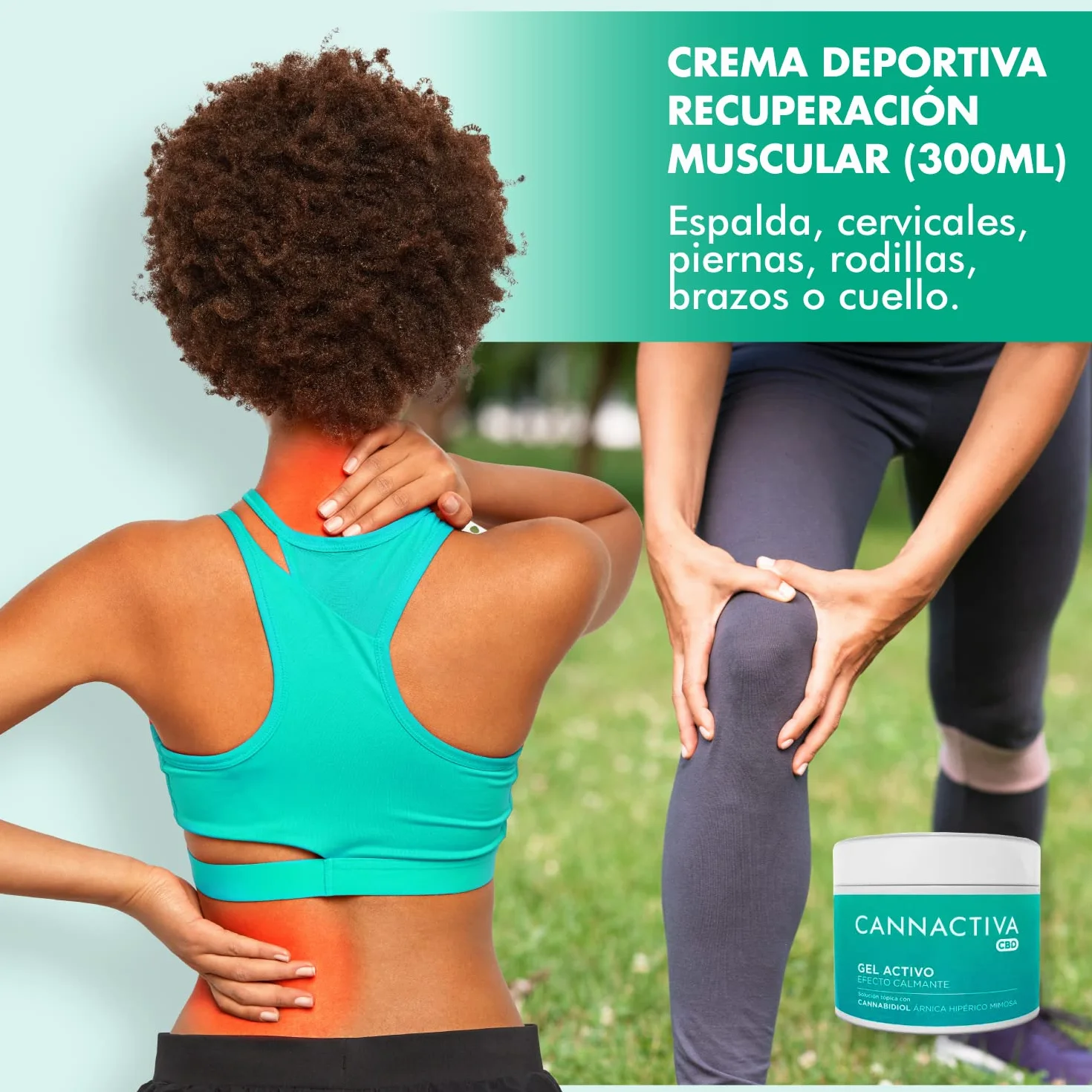 Gel Activo con CBD Fisioterapia 300ml Cannactiva