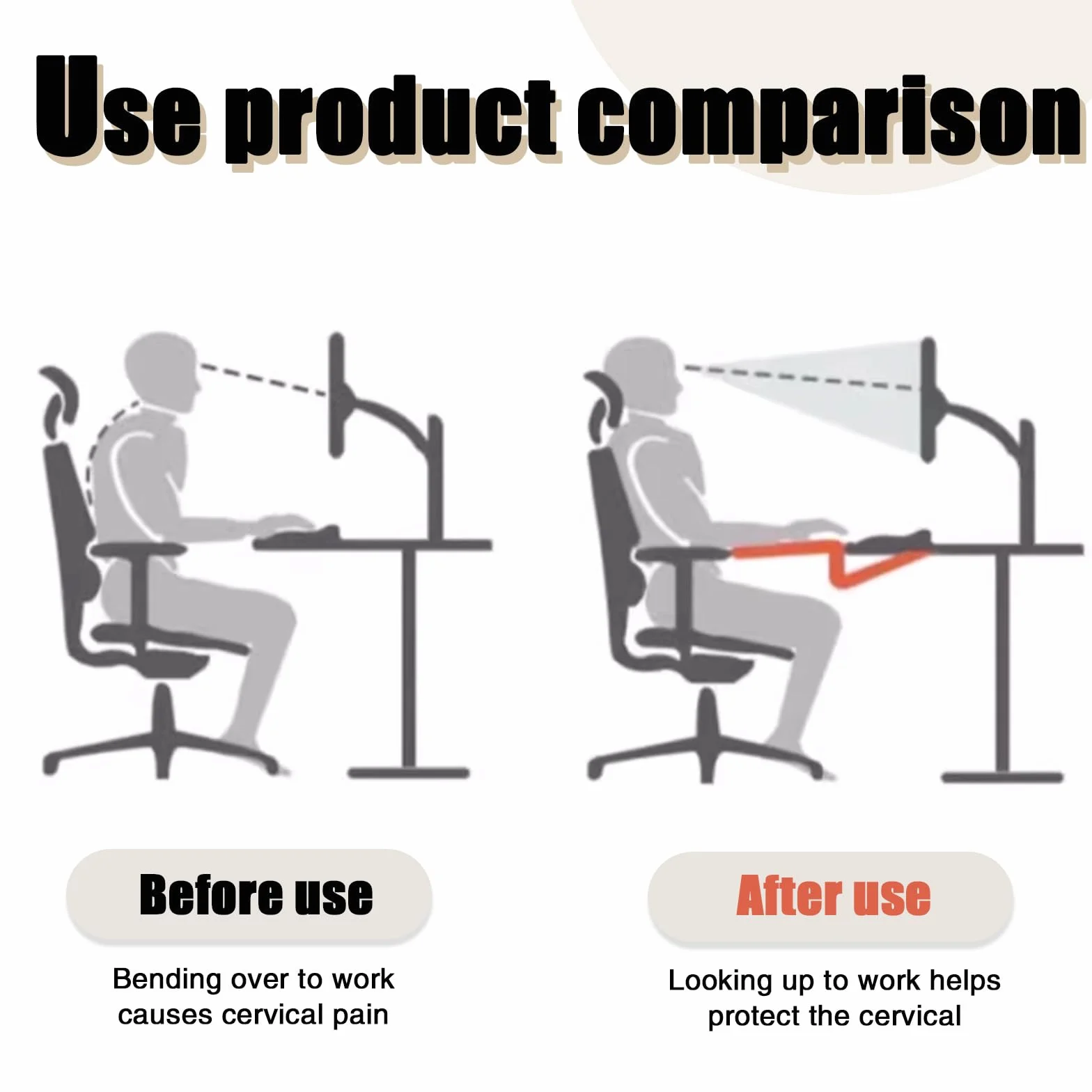 Ergonomic Desk Keyboard Tray 90° Foldable Wrist Rest Arm Support Extension Shelf