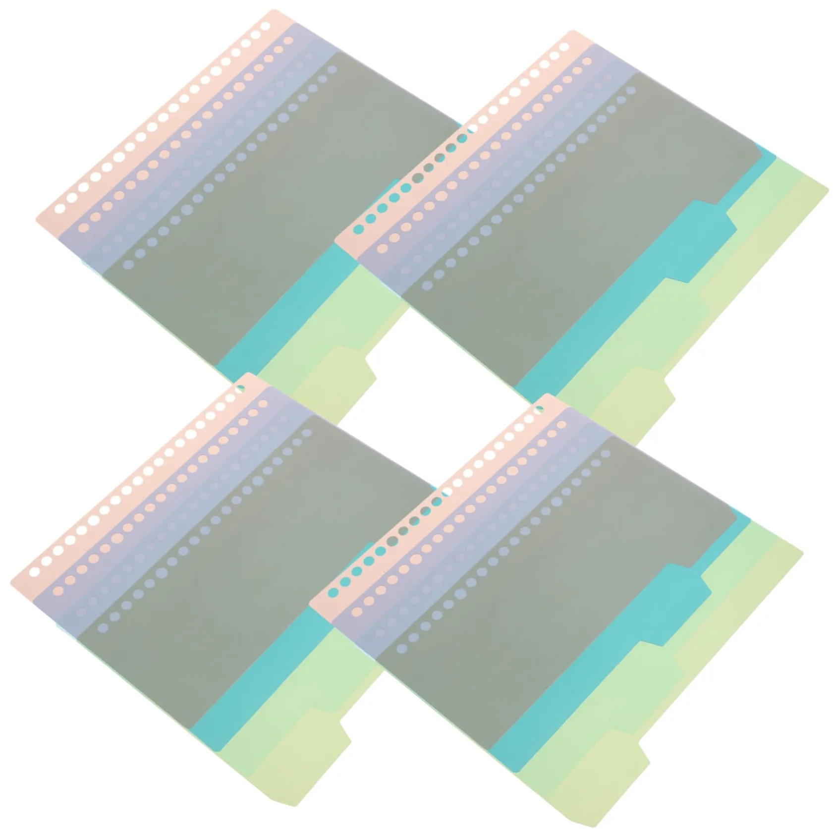 128 Pezzi Divisori per Raccoglitori Colori per Documenti e Quaderni Organizer Ufficio e Casa per Separare e Segnare Pagine con Design e Resistente