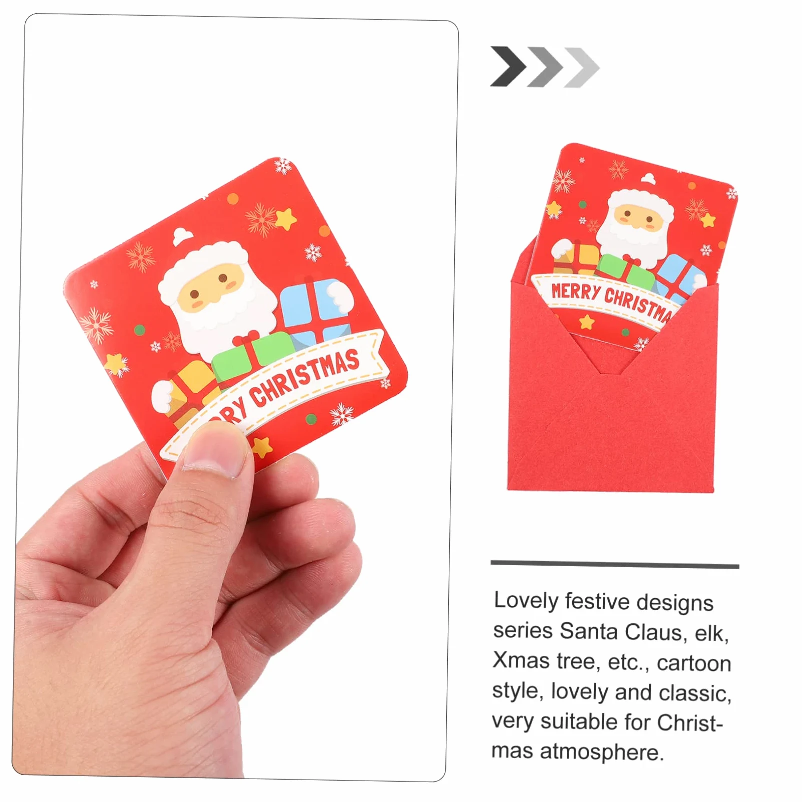 SHINEOFI 6 Set Di Biglietti Di Natale Artistici Set Di Biglietti Di Natale Set Di Biglietti Di Auguri Di Babbo Natale Albero Di Set Di Biglietti Di Auguri Per Il Anno