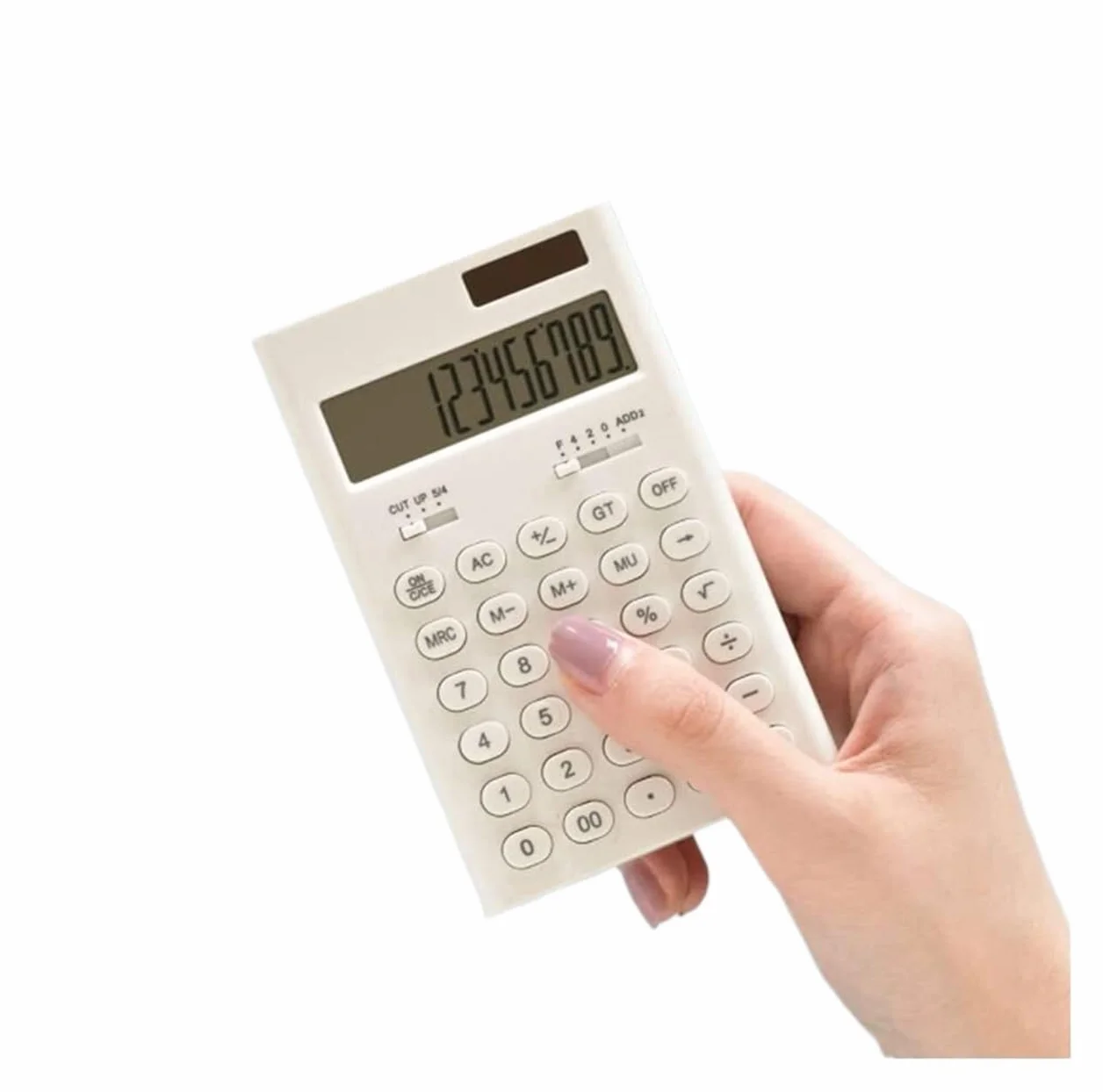 Calcolatrice per Ufficio Calcolatrice di Base Portatile Calcolatrice Solare Elettronica Tascabile Portatile Forniture for L'apprendimento degli Studenti Scuola