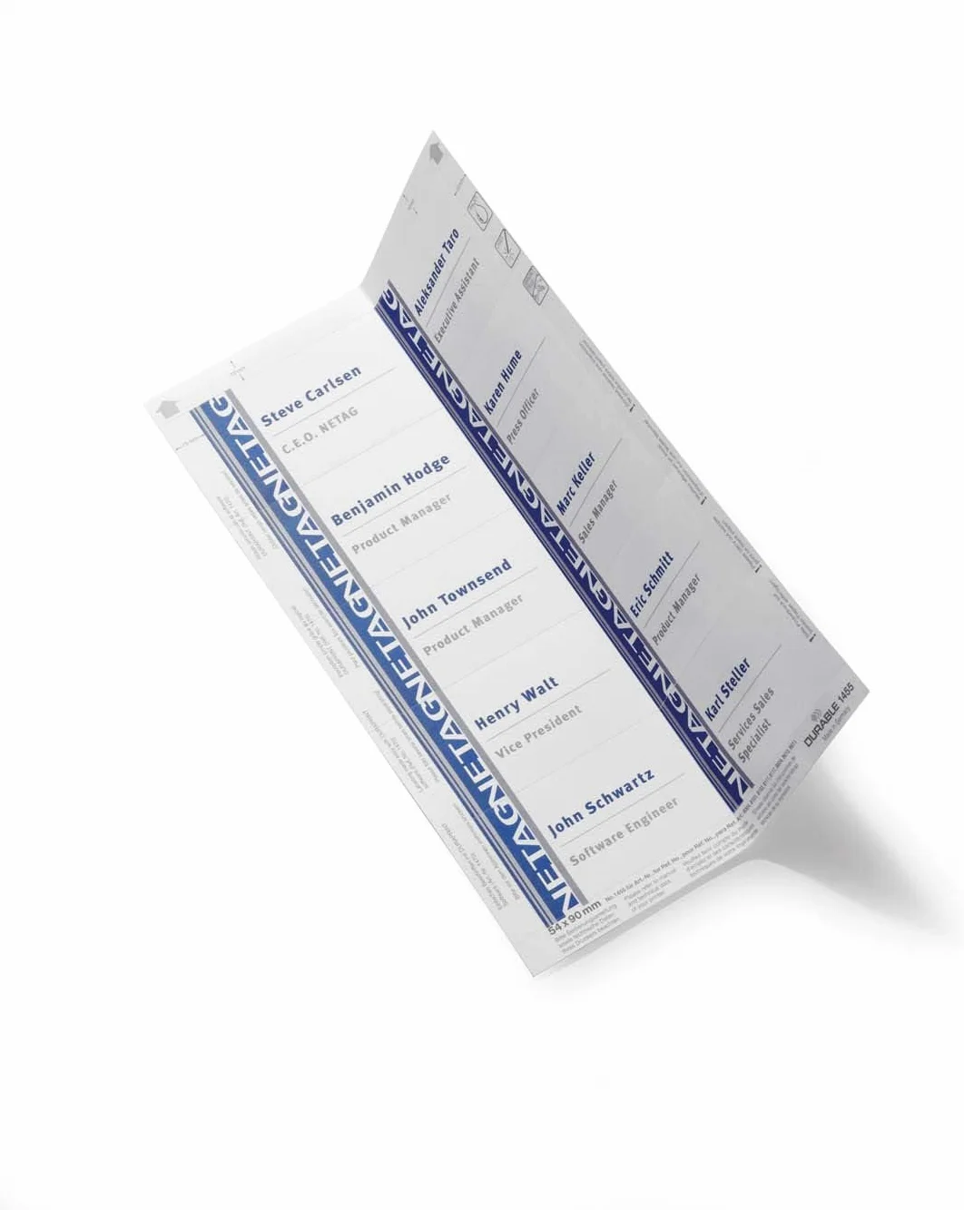 Badgemaker Insert 54x90 mm Bianco 200 sztuk