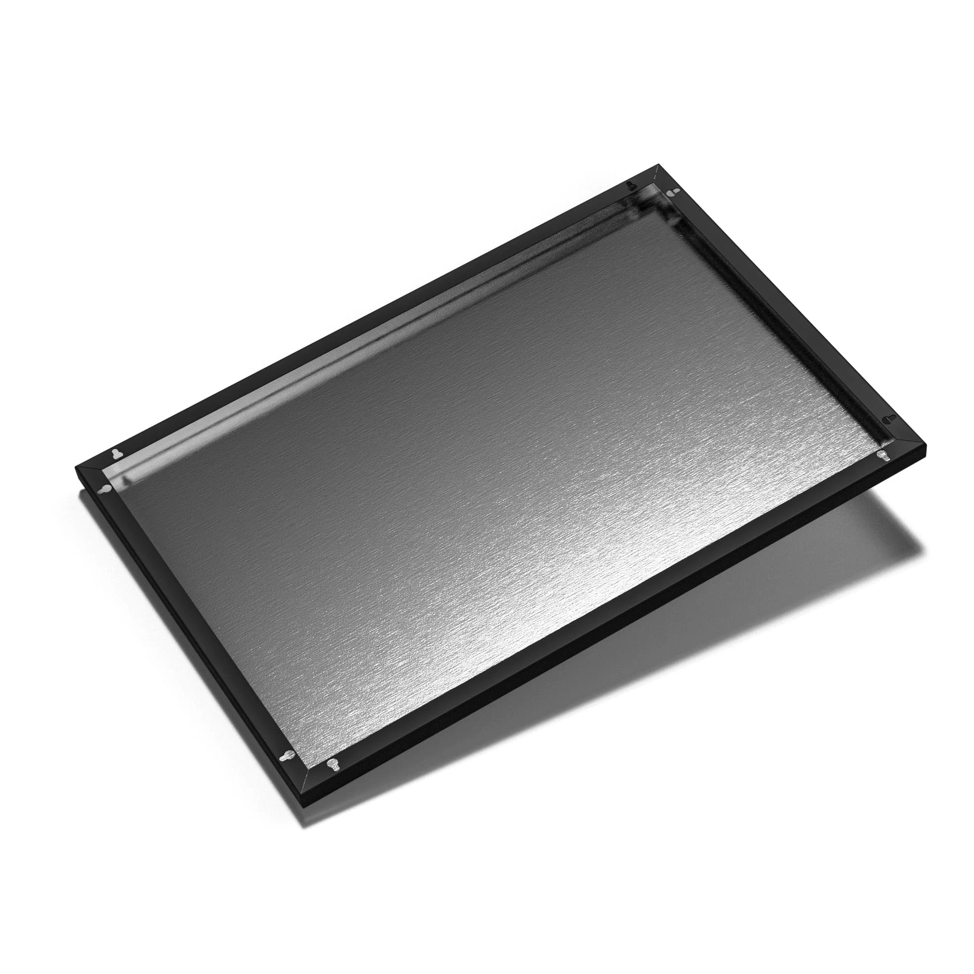 DEQORI Lavagna magnetica con stampa UV | motivo "inciampare porta all'obiettivo" | Design rettangolare 90 x 60 cm | Lavagna in metallo gesso scrivibile – Decorazione da parete per cucina, corridoio