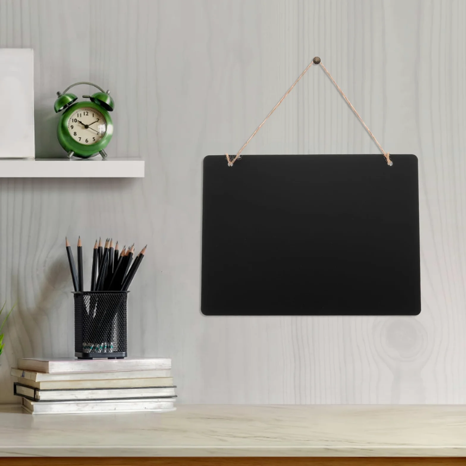 DOITOOL Cartelli Da Appendere Alla Lavagna 5 Lavagne Rettangolari In Legno Con Corda Lavagna Reversibile Bifacciale Per Ristoranti Bar Matrimoni E Decorazioni Per La Casa Bacheca