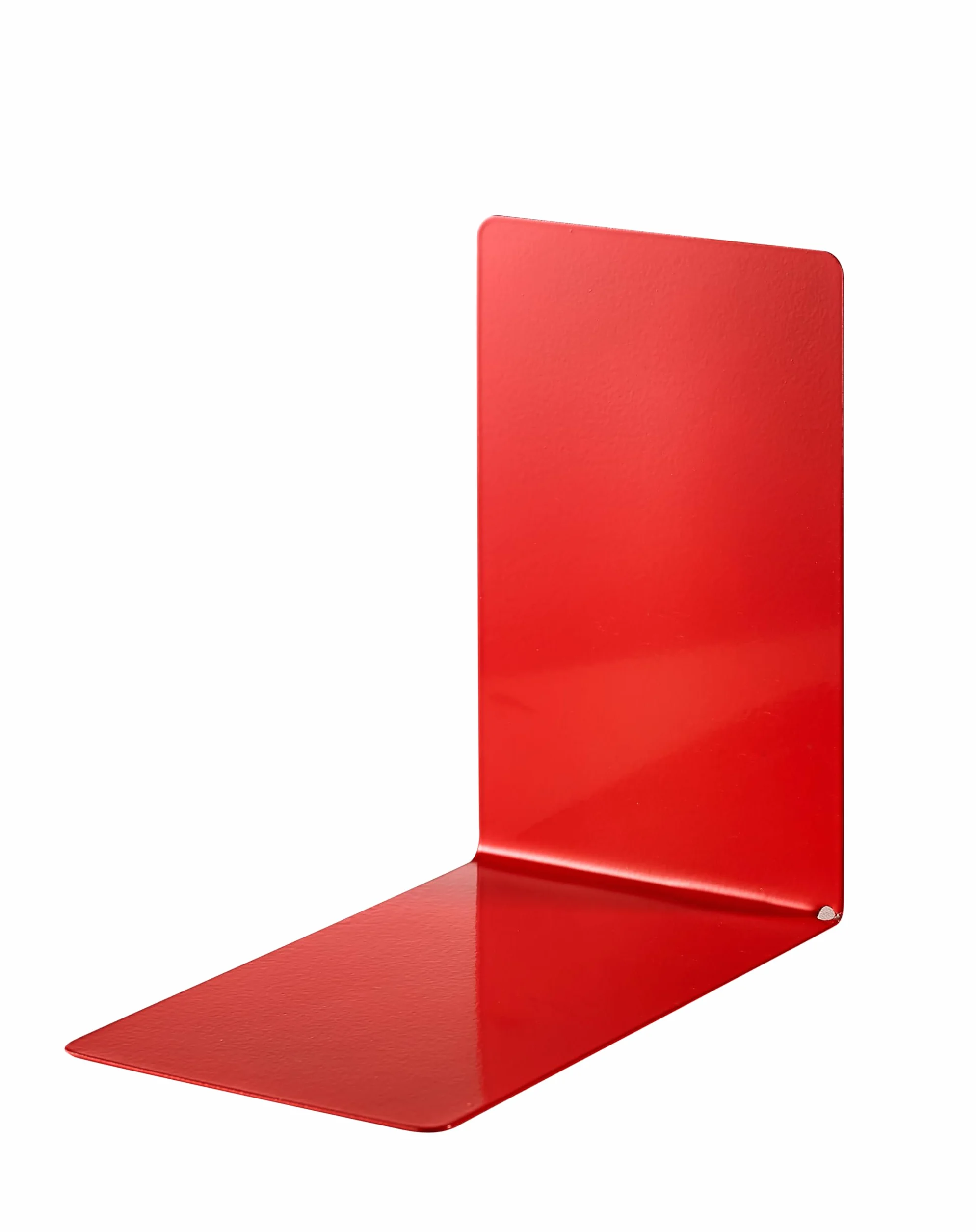 Alco-Albert Fermalibri in Metallo 4 Pezzi 14 x 14 x 8,5 Cm Rosso per Scuola Ufficio e Casa