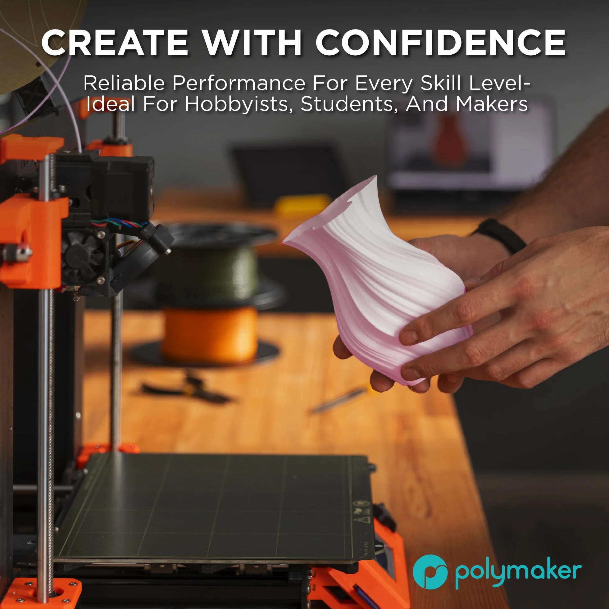 Polymaker PolyTerra PLA Lava Red 1.75mm 1kg