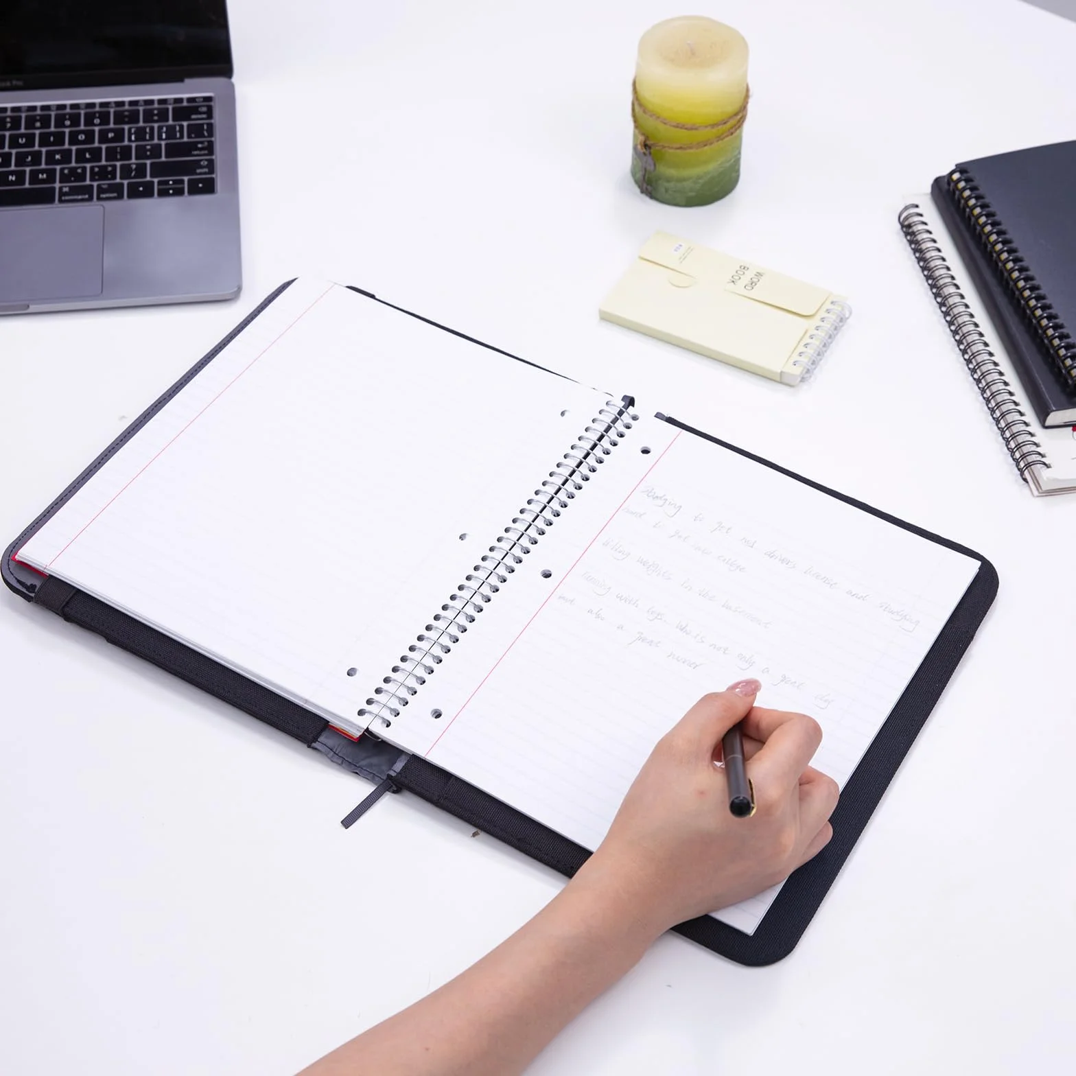 APOFFICE Custodia protettiva per quaderni da lavoro, organizer per quaderni, compatibile con Rocketbook Fusion, con passante per penna, porta biglietti da visita, tasca per accessori