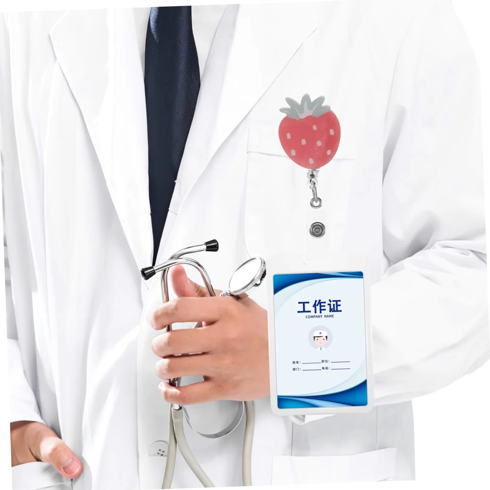 NUOBESTY 20pezzi Porta Badge Retrattile Clip Per Targhette Id Con Fibbia Pratico Per e Personale Medico Soluzione Per Ufficio e Eventi