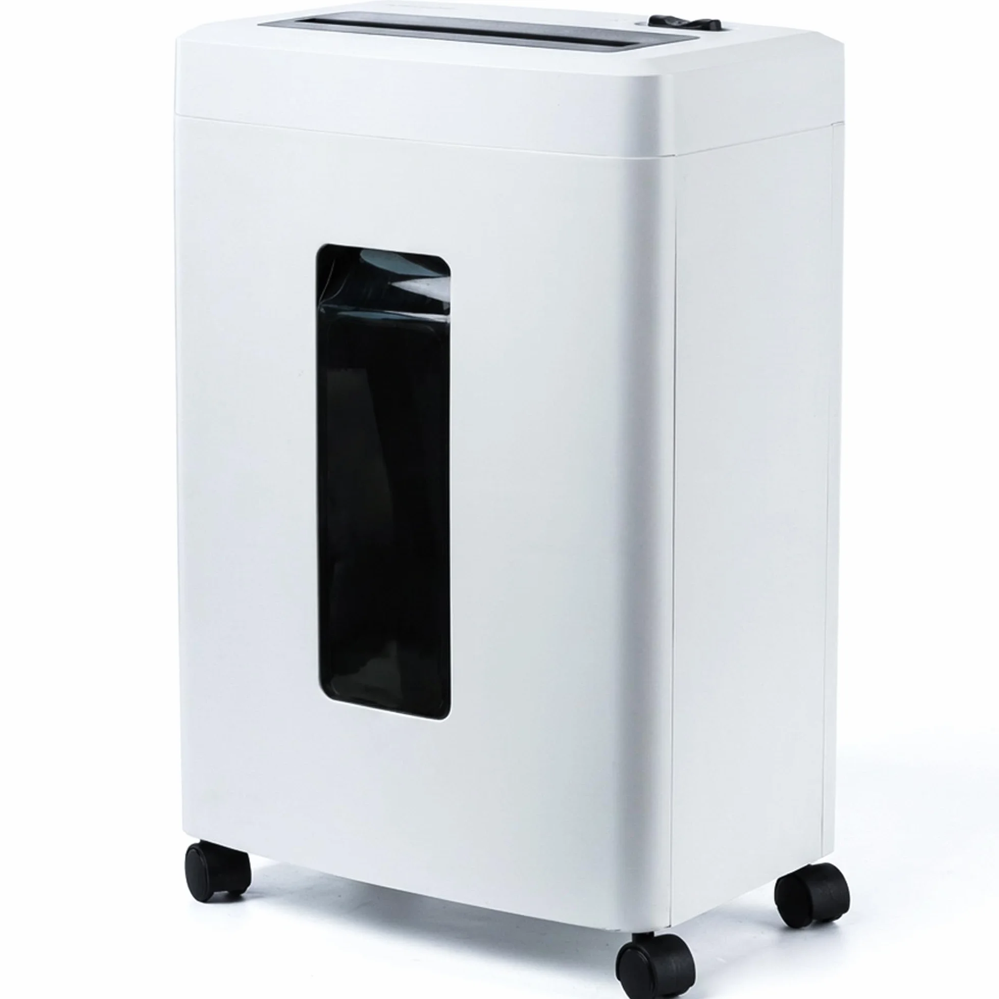 Distruggi Documenti Elettrico Professionale: 10 Fogli Tritacarte Microframmenti P5 Distruggi Carte di Credito e Graffette Cestino 18L Antiblocco Per Casa Ufficio Piccolo Studio Scuola
