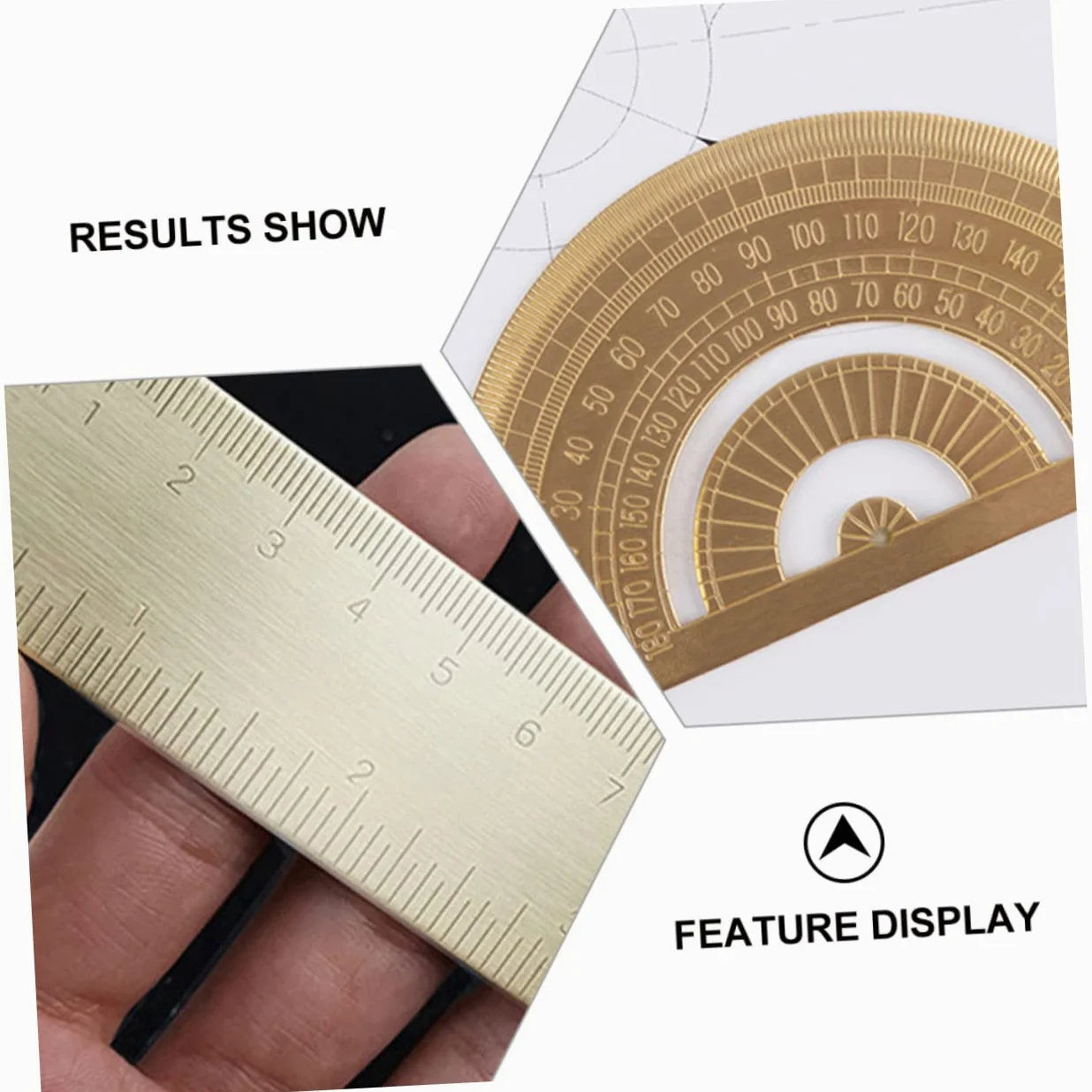 EXCEART 3sets Righelli Triangolari Kit Di Strumenti Geometrici Con Triangolo Righello e Goniometro Per Architettura e Disegno Tecnico Facile Da Trasportare