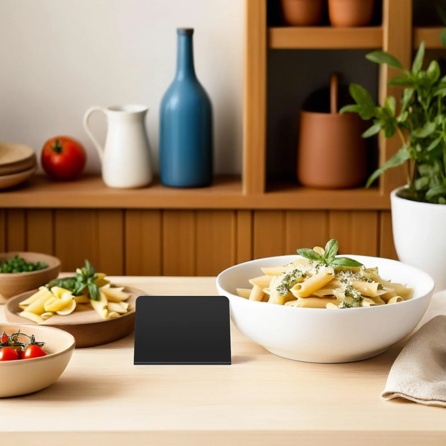 GALPADA 30 Pezzi Lavagne Bifacciali da Tavolo 10x7,5 Cm Superficie Nera Opaca Lavagna Cancellabile Mini Cartelli Menu Decorativi Stabili a V per Ristoranti Bar e Eventi