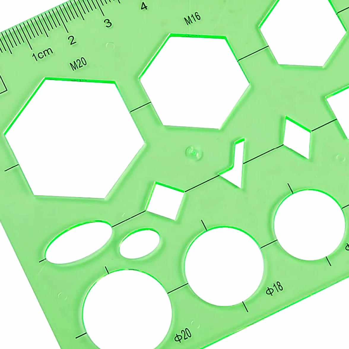 11 Pezzi Modelli di Disegni Geometrici per Disegno Ingegnere Materiale Scolastico