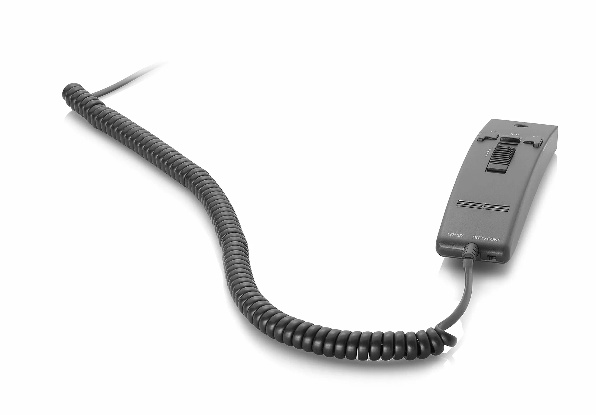 Philips LFH0276 - Microfono manuale per sistemi di riproduzione da scrivania con mini cassette LFH0725 e LFH0730, colore: Antracite