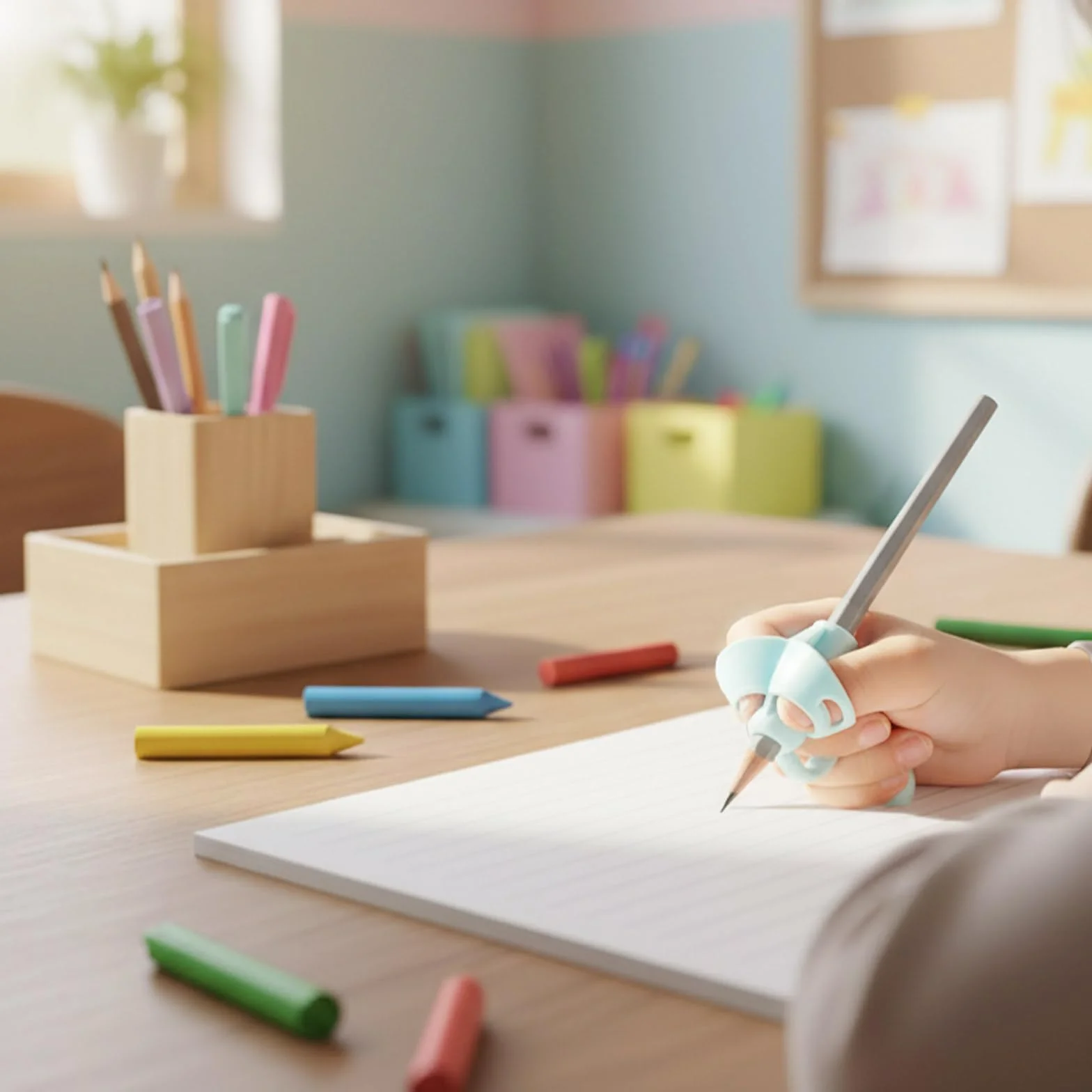 Impugnatura Matita Ergonomica 5 Pezzi per Scrittura, Correzione Postura, Migliora Presa