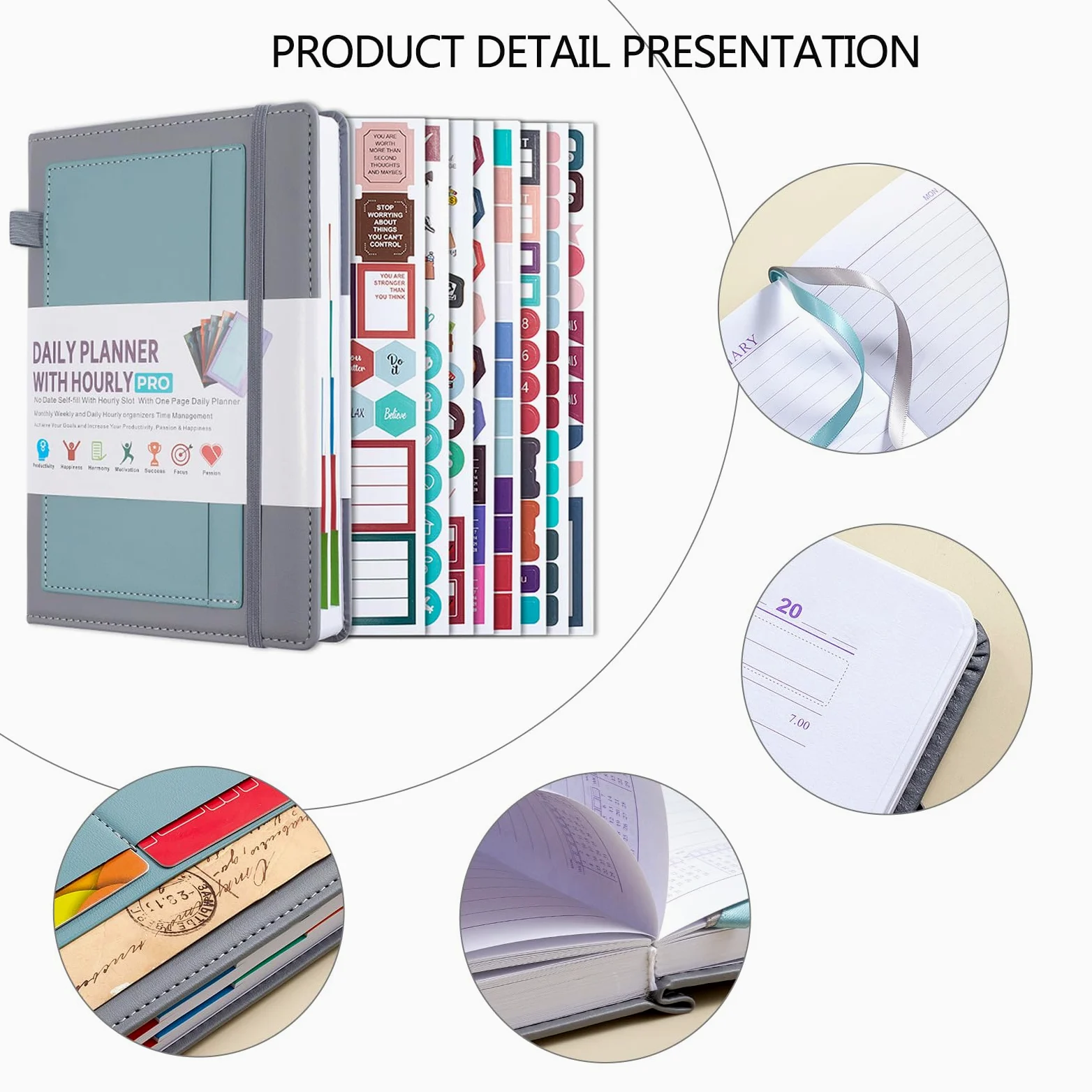 Agenda 2025 Agenda giornaliera/settimanale/mensile Notebook Journaling Notebook Forniture per ufficio scolastico