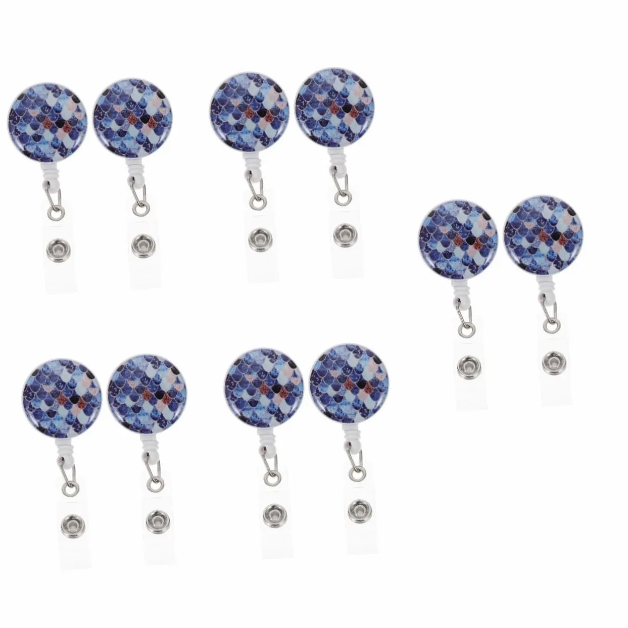 MAGICLULU 10pezzi Badge Retrattile Plastica Distintivi Telescopici Con Design Elegante e Facile Da Trasportare Accessori Per Id Per Ufficio e Eventi