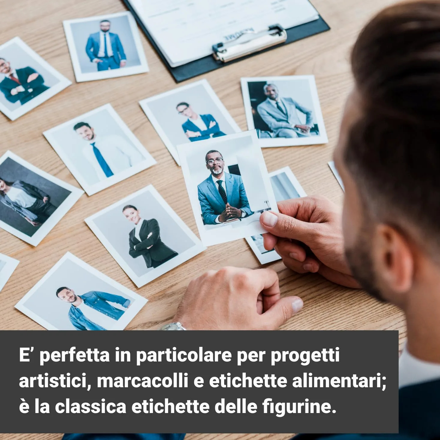 e-dama 100 Fogli Adesivi Stampabili A3 plus (320 x 450mm), Carta Adesiva Patinata Semilucida per Stampante - Ideale per Etichette e Adesivi, Bianco