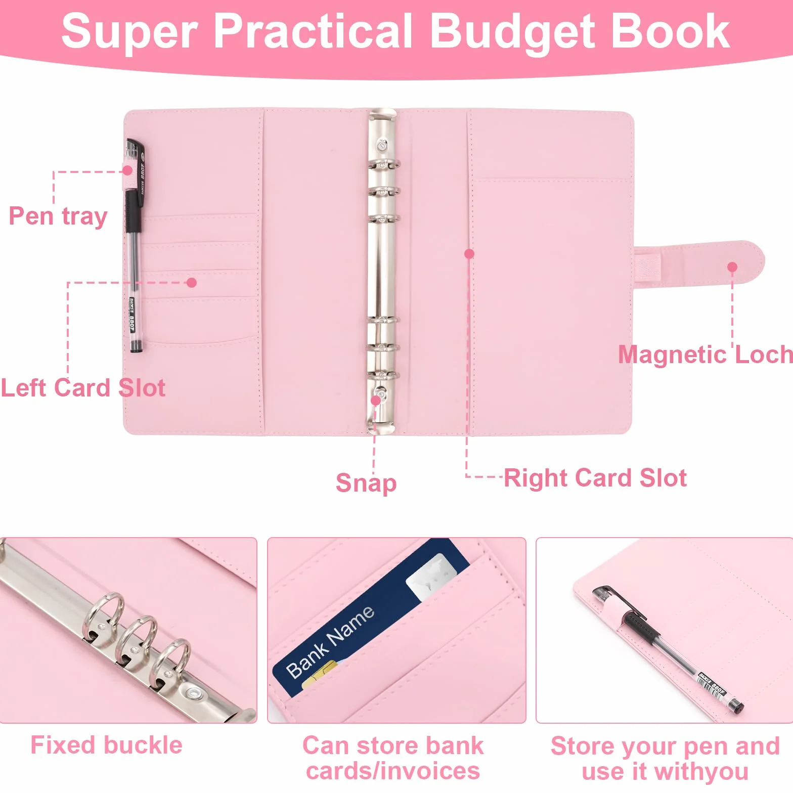 Bilancio Planner Tedesco A5 con Buste, Sfida Risparmio 5050 €, Envelope Saving Challenge