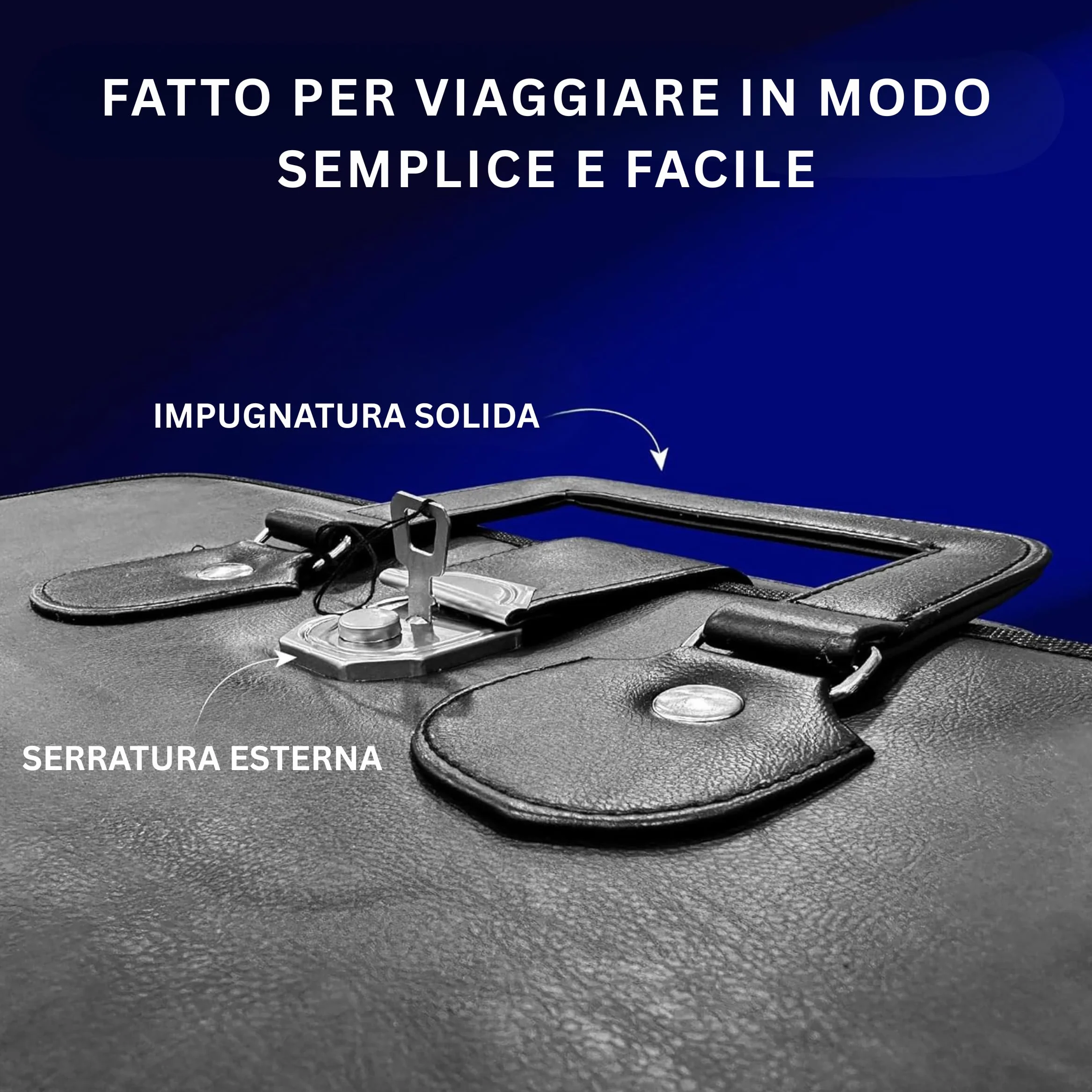 THE MASONIC COLLECTION Valigetta Master Mason MM similpelle morbida resistente all'acqua regalo massonico uomo