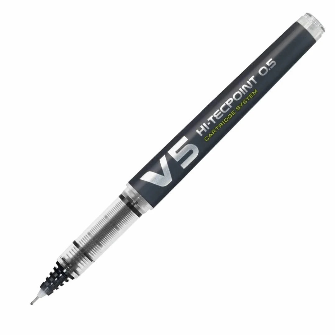 Pilot V5 Ricaricabile Penna Roller Inchiostro Liquido Nero
