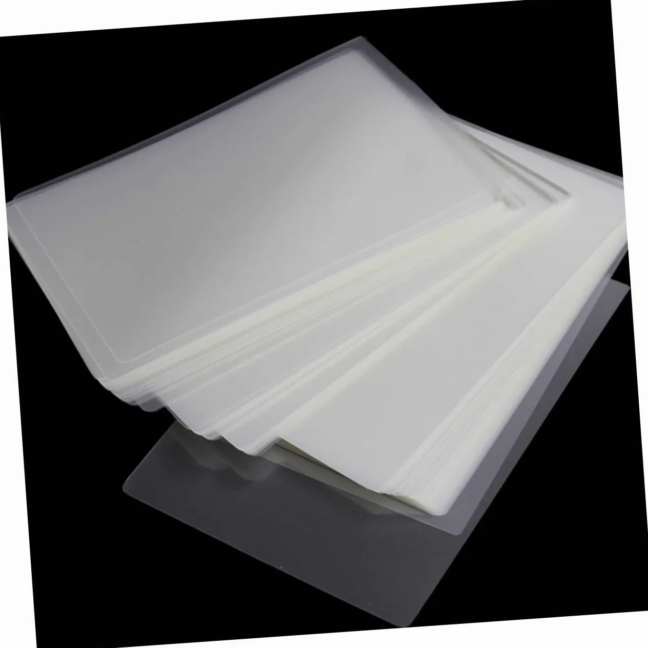 Pellicole di Laminazione Termica Trasparenti 100 Pezzi Pet Bianco | Anti-riflesso, Alta Chiarezza, Impermeabili, Sigillano e Proteggono Documenti, Formato