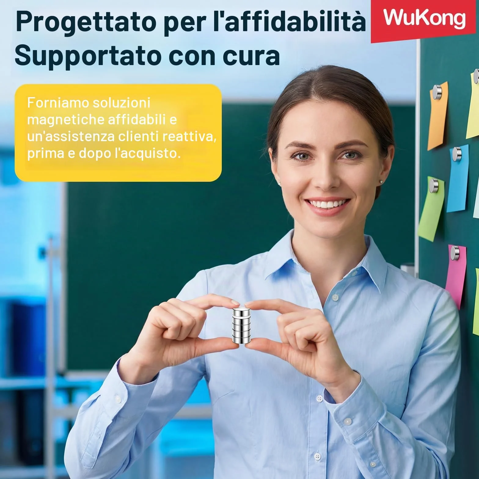 Magneti Neodimio 8x3mm 30 Pezzi per Frigorifero Ufficio Lavagne