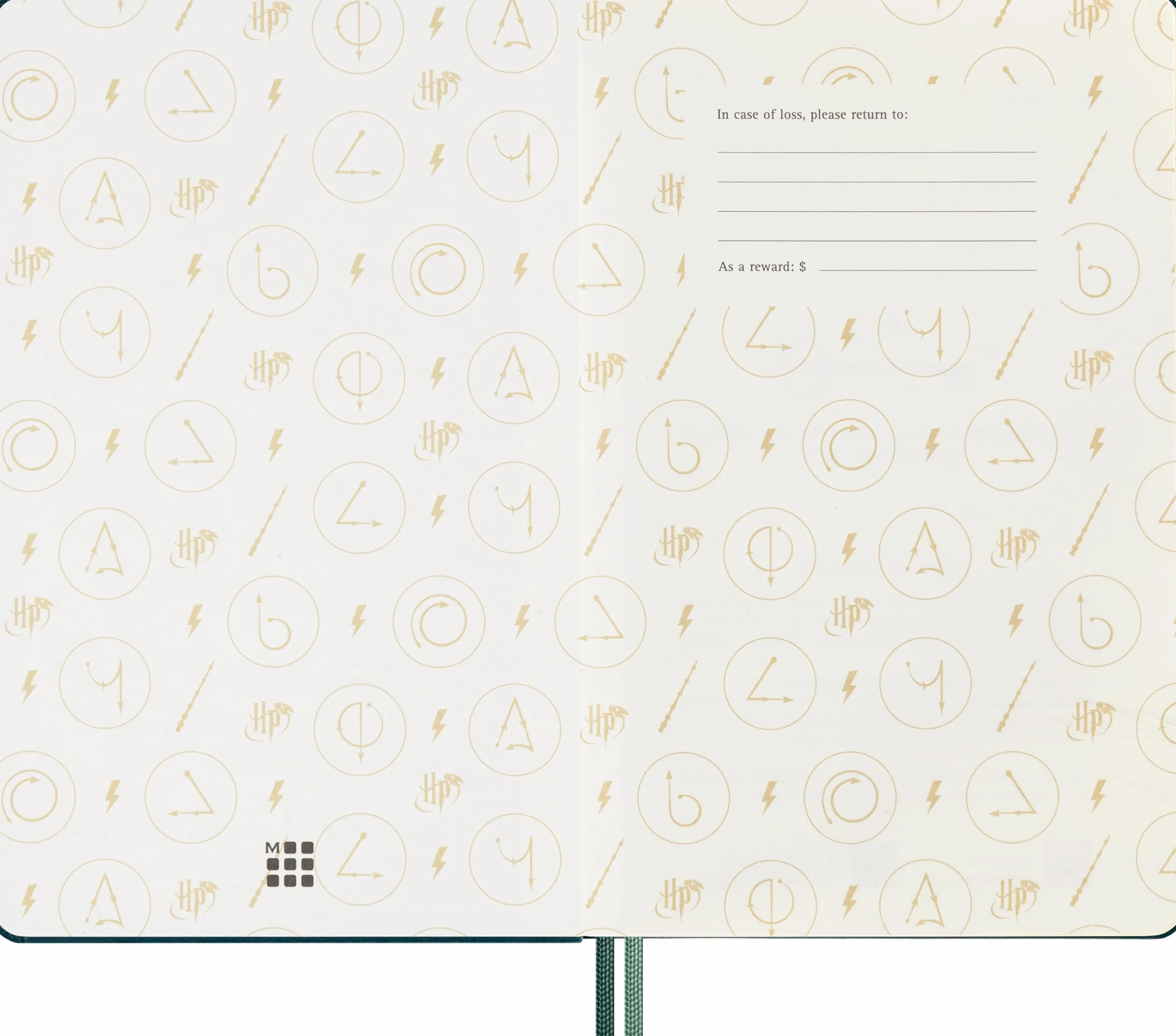 Moleskine Collezione Incantesimi del Mondo Magico Harry Potter Alhomora Weekly Planner, Agenda Settimanale 18 Mesi Copertina Rigida Fosforescerente, Formato Large 13 x 21 cm