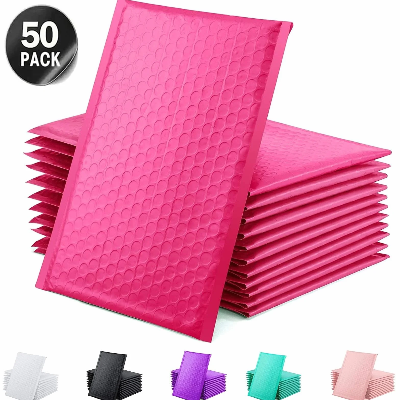 Buste Imbottite 50 Pcs Bubble Mailer Bubble Padded Envelopes Mailer Poly for Packaging Self Seal Shipping Bag Bubble Mailer Bag (Color : Green, Size : 18 * 23cm)
