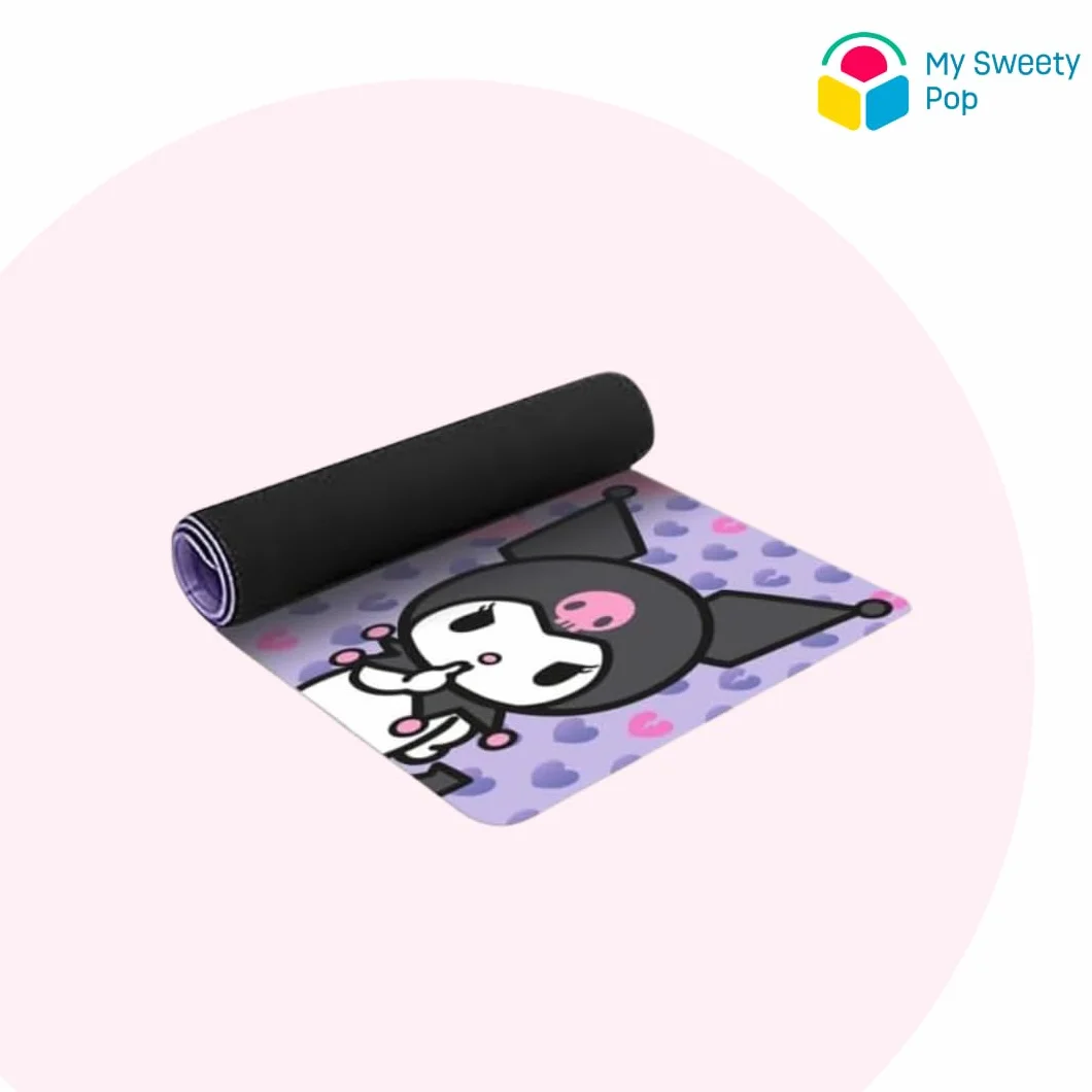 Tappetino per mouse XXL Hello Kitty e Kuromi 80 x 35 cm Antiscivolo Poliestere