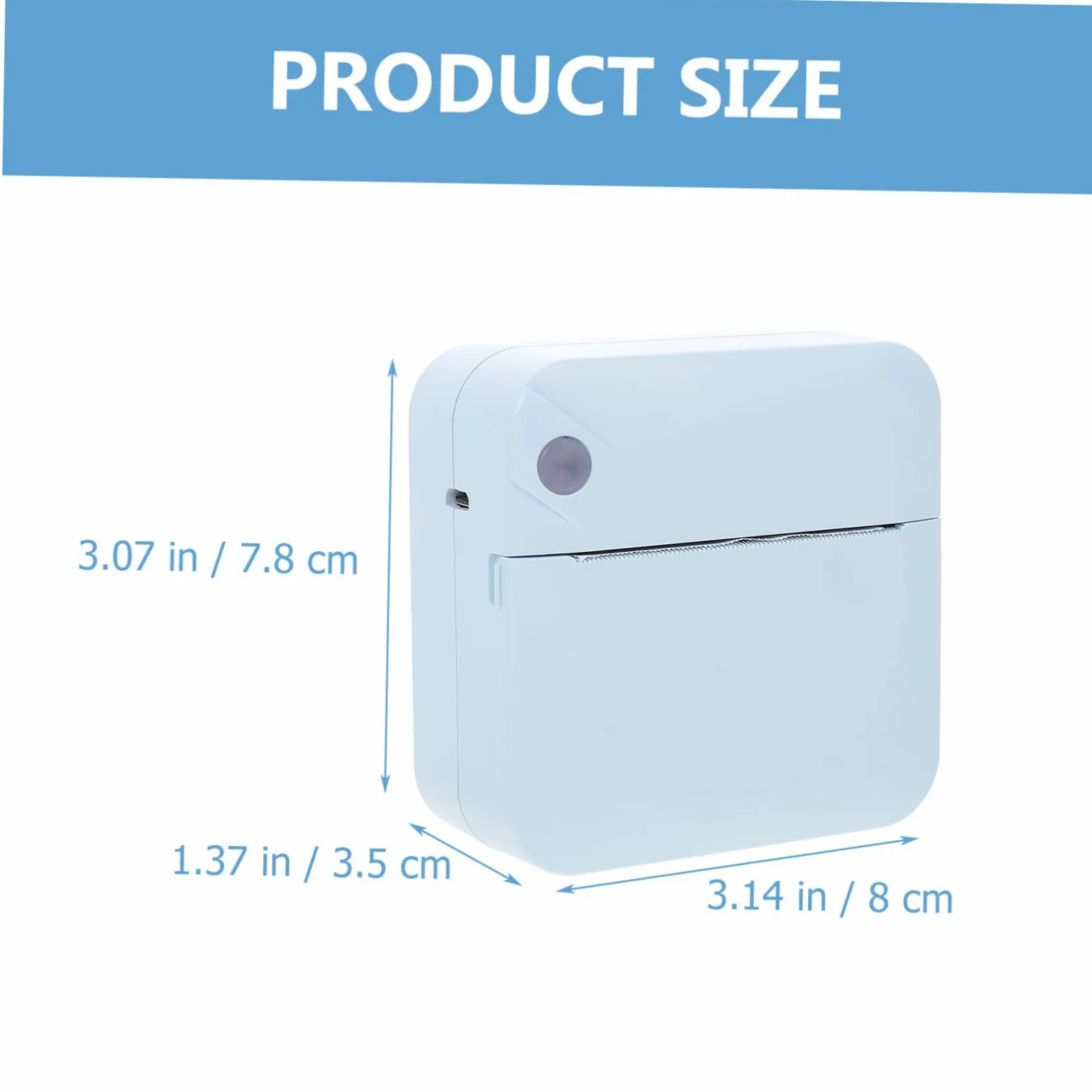 Stampante Etichette Portatile 200dpi Set 1 Abs Wireless per Ufficio | Ricaricabile 1000mah, Micro-usb Dc5v/1a, Supporto Lingue Multiple e Stampa Personalizzata