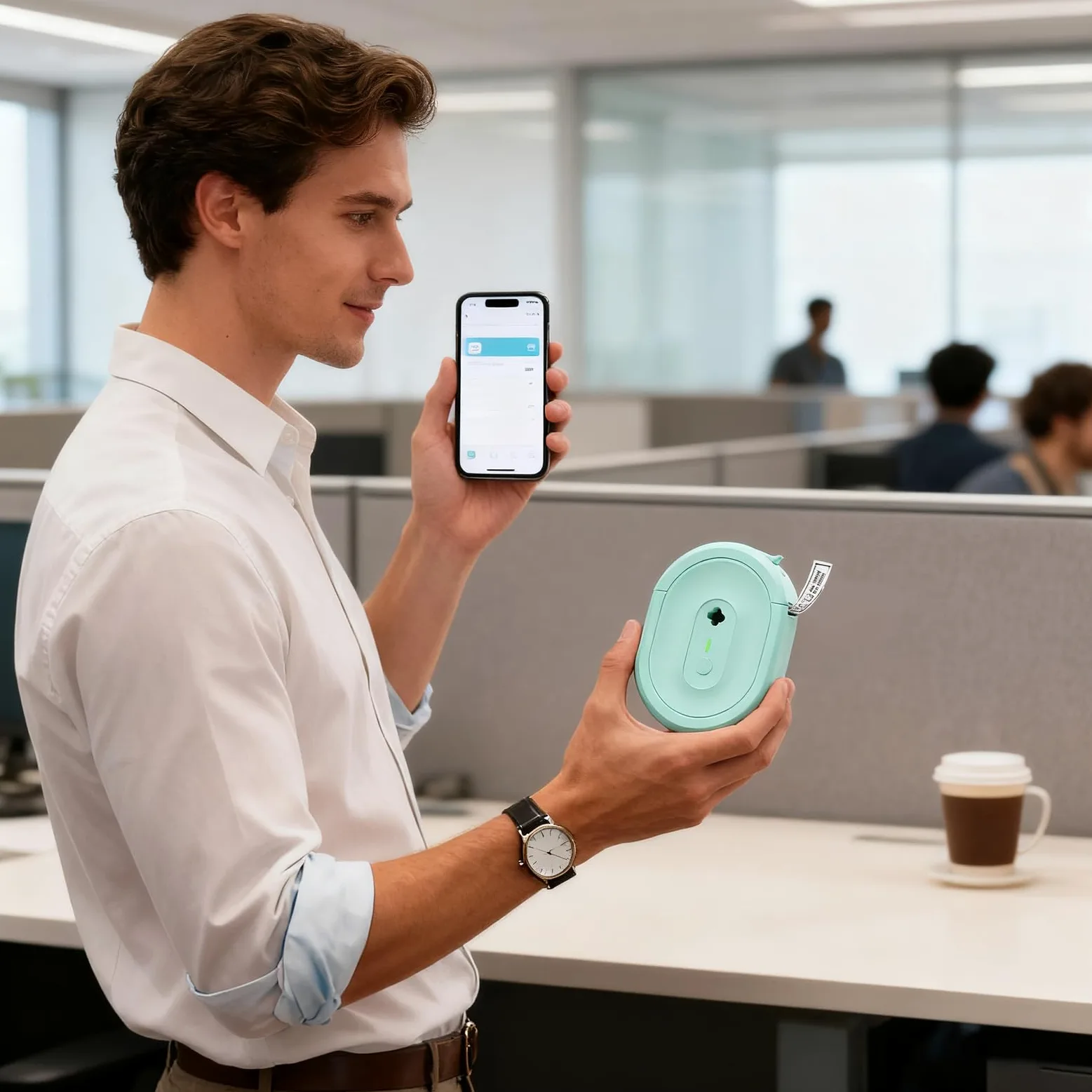 Stampante Per Etichette Di Spedizione Stampa termica portatile wireless | Mini etichettatrice adesiva termica wireless Per Ufficio Casa Scuola Insegnanti Studenti Fai Da Te Biblio