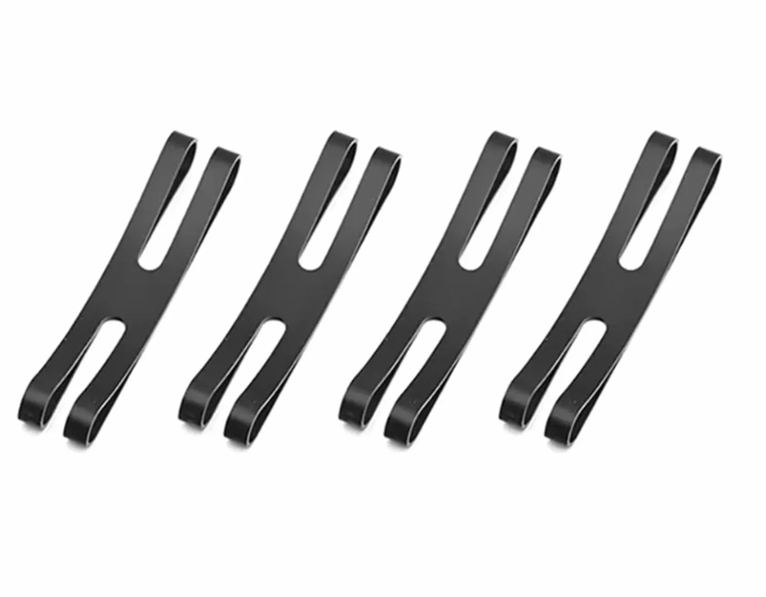 Elastici in silicone 8 pezzi in gomma neri H di piccole dimensioni X Gomme siliconiche stile croce