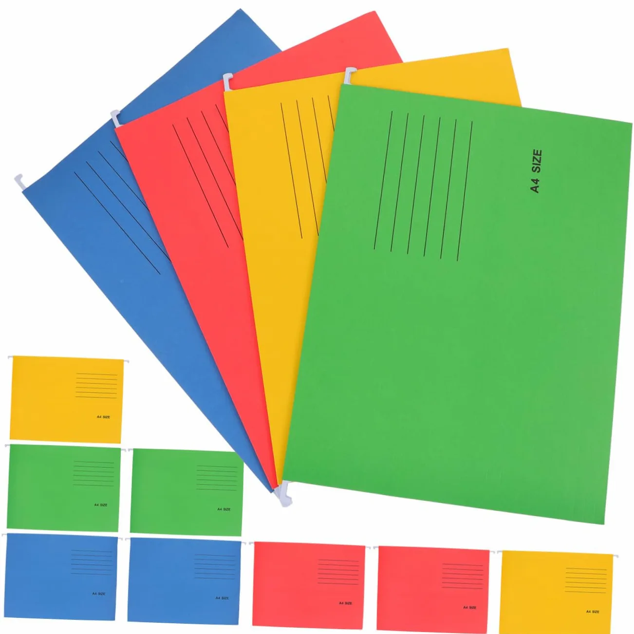 NUOBESTY 12pezzi Cartelle Sospese Organizzatori Per Documenti e Metallo Pratici Per Ufficio e Casa Resistente e Facile Da Trasportare