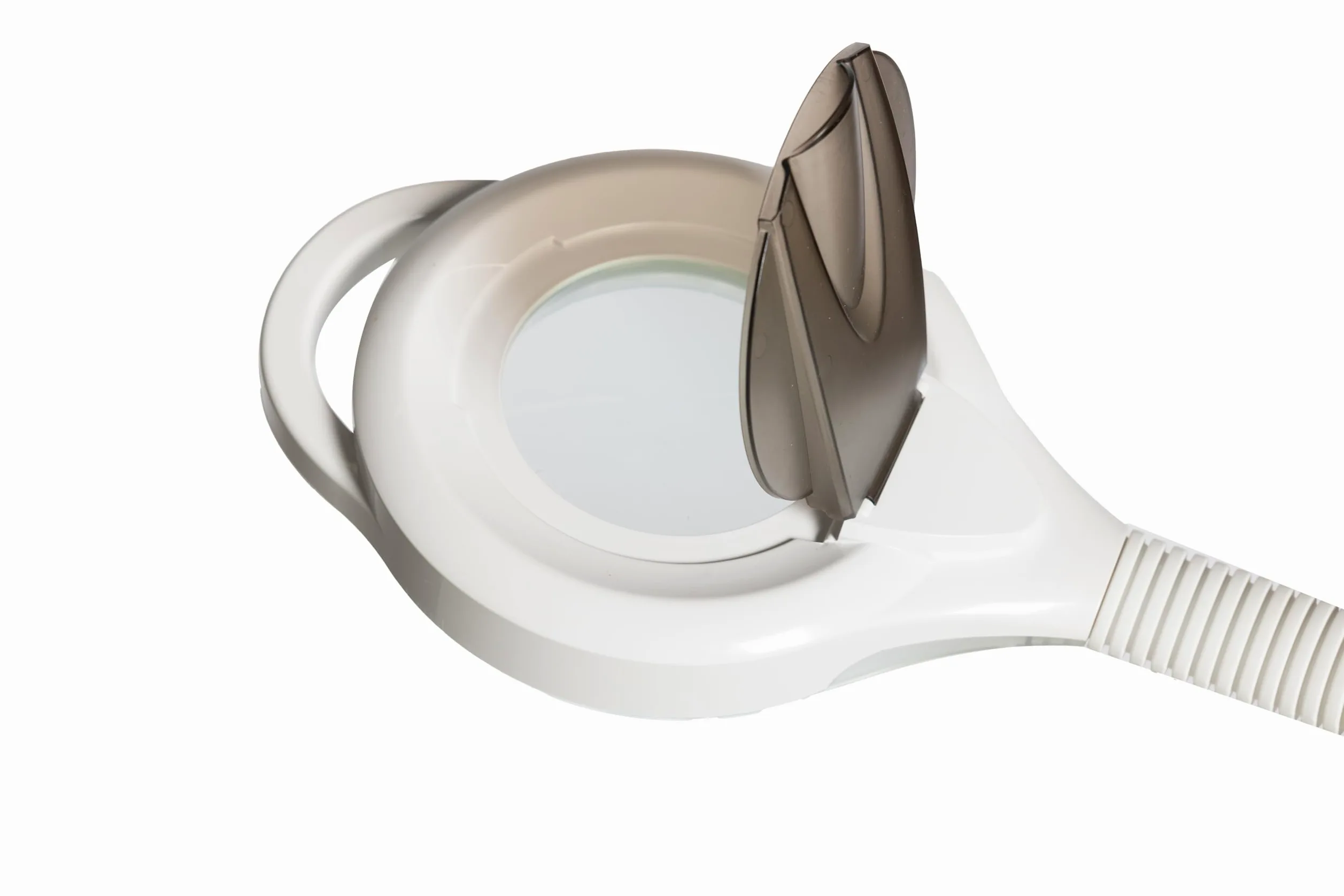 GOVITA - Lampada LED Con Lente D'ingrandimento 8 diottrie, Lampada da Scrivania con Pinza, Lente in Vetro da 105cm, Braccio Girevole